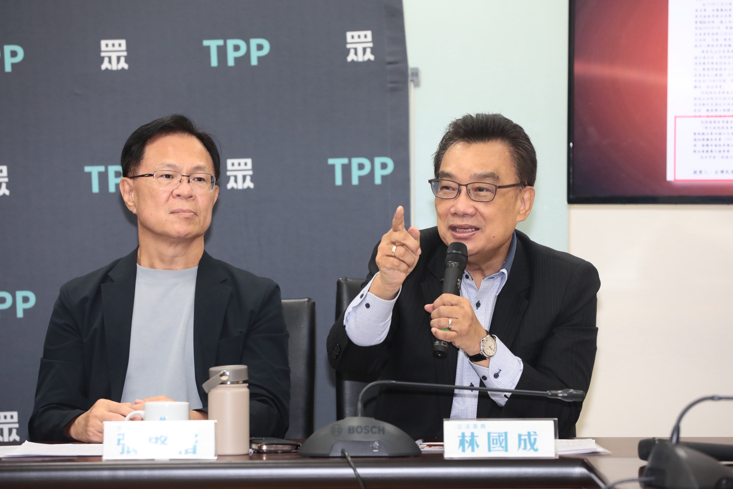 林國成去年公開場合飆罵賴清德三字經遭提告。（鏡報林煒凱，資料照）