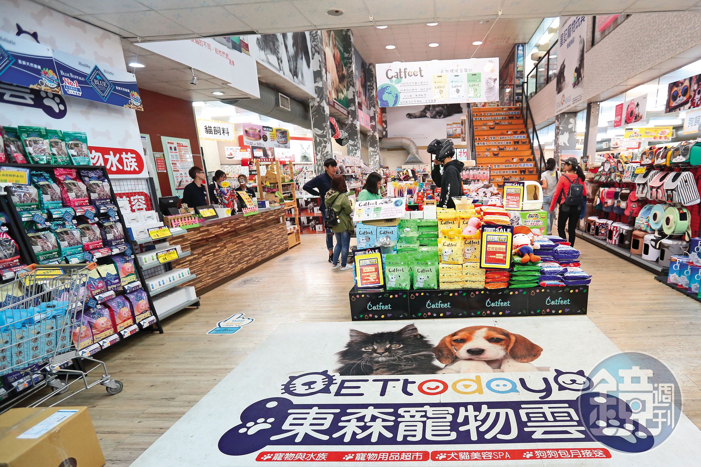 東森寵物雲歷經收購與整併，現今全台有一百多間門市，遍及東部、離島。