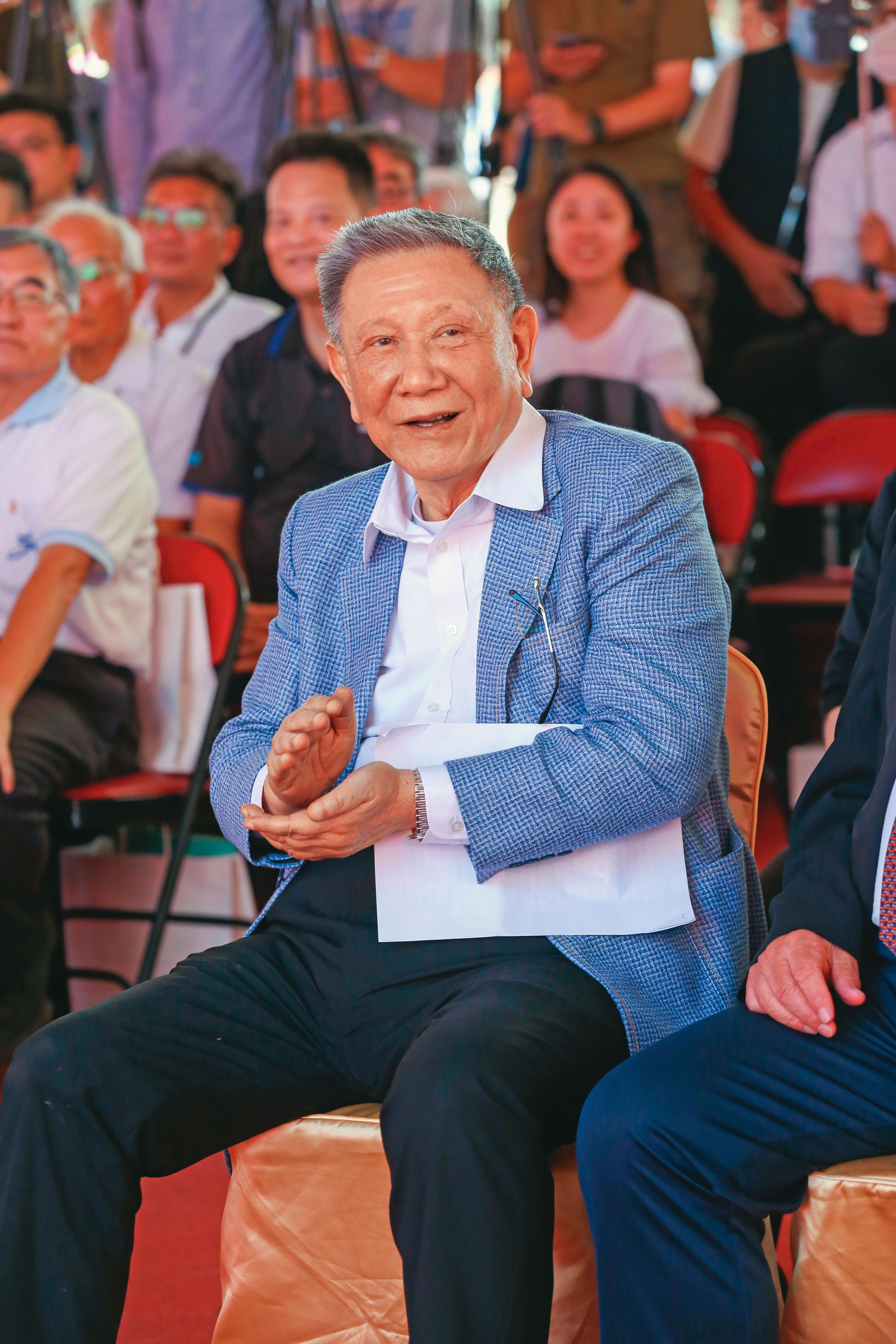 沈慶京(圖)在京華城案涉行賄柯文哲,如今又捲入魚果市場案,能否全身而退,備受矚目。