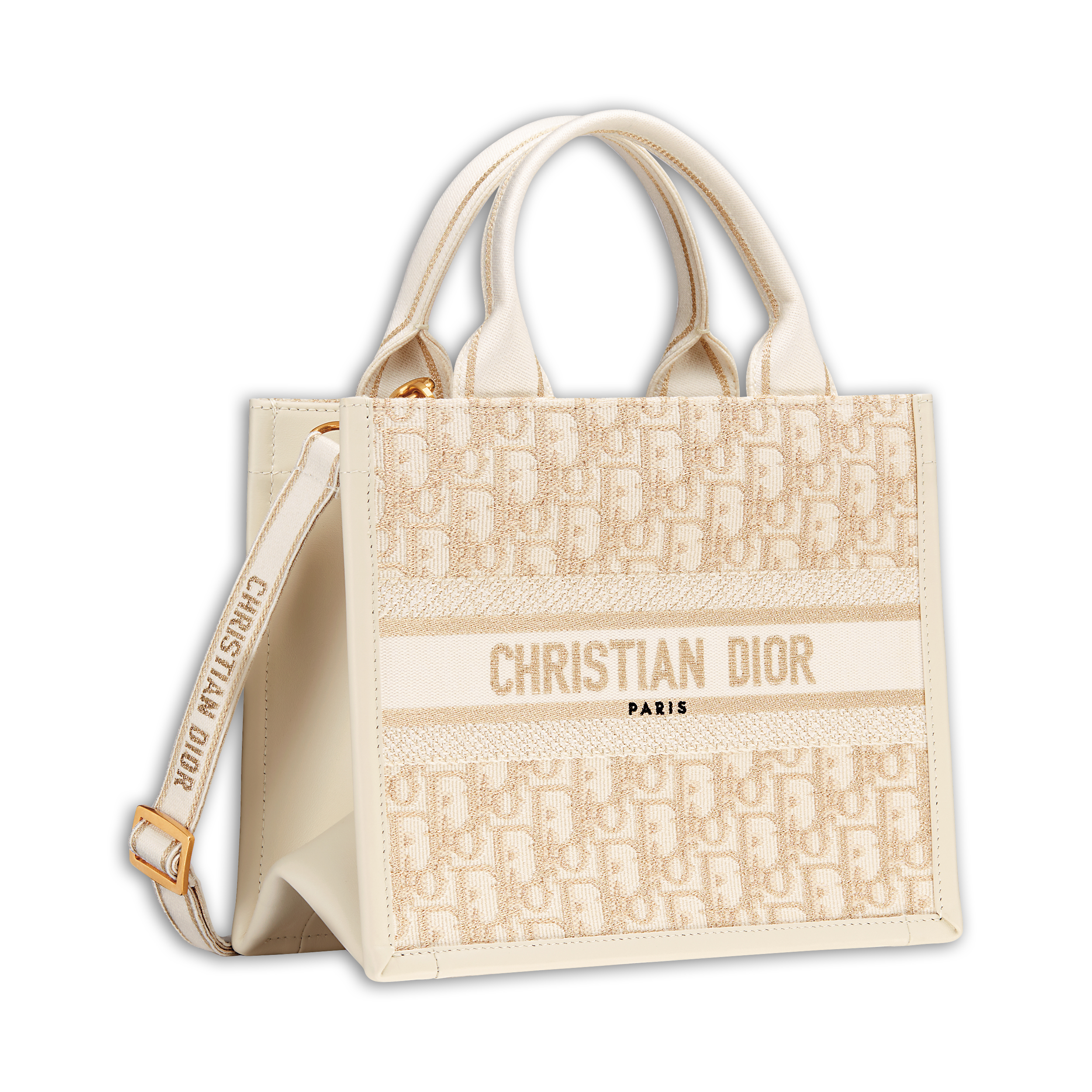 Dior Book Tote白金配色超有耶誕味。NT$110,000(DIOR提供)