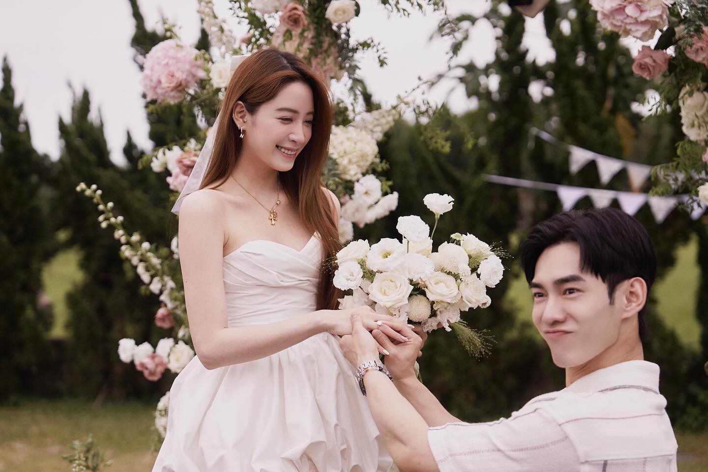 歐陽妮妮與大7歲張書豪交往5年修成正果，如今傳出「有孕」喜上加喜。（翻攝自歐陽妮妮IG）