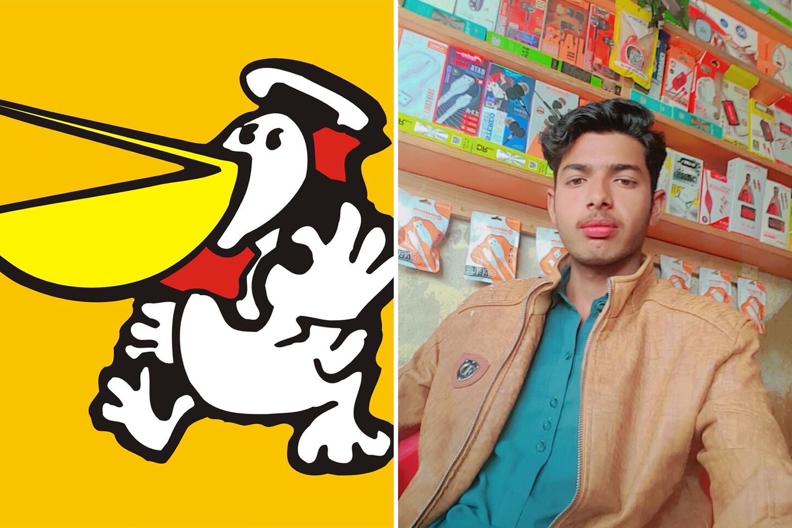 丹丹漢堡粉專被盜，變成捲髮帥哥開直播超迷因。（翻攝丹丹漢堡-橋頭店臉書）