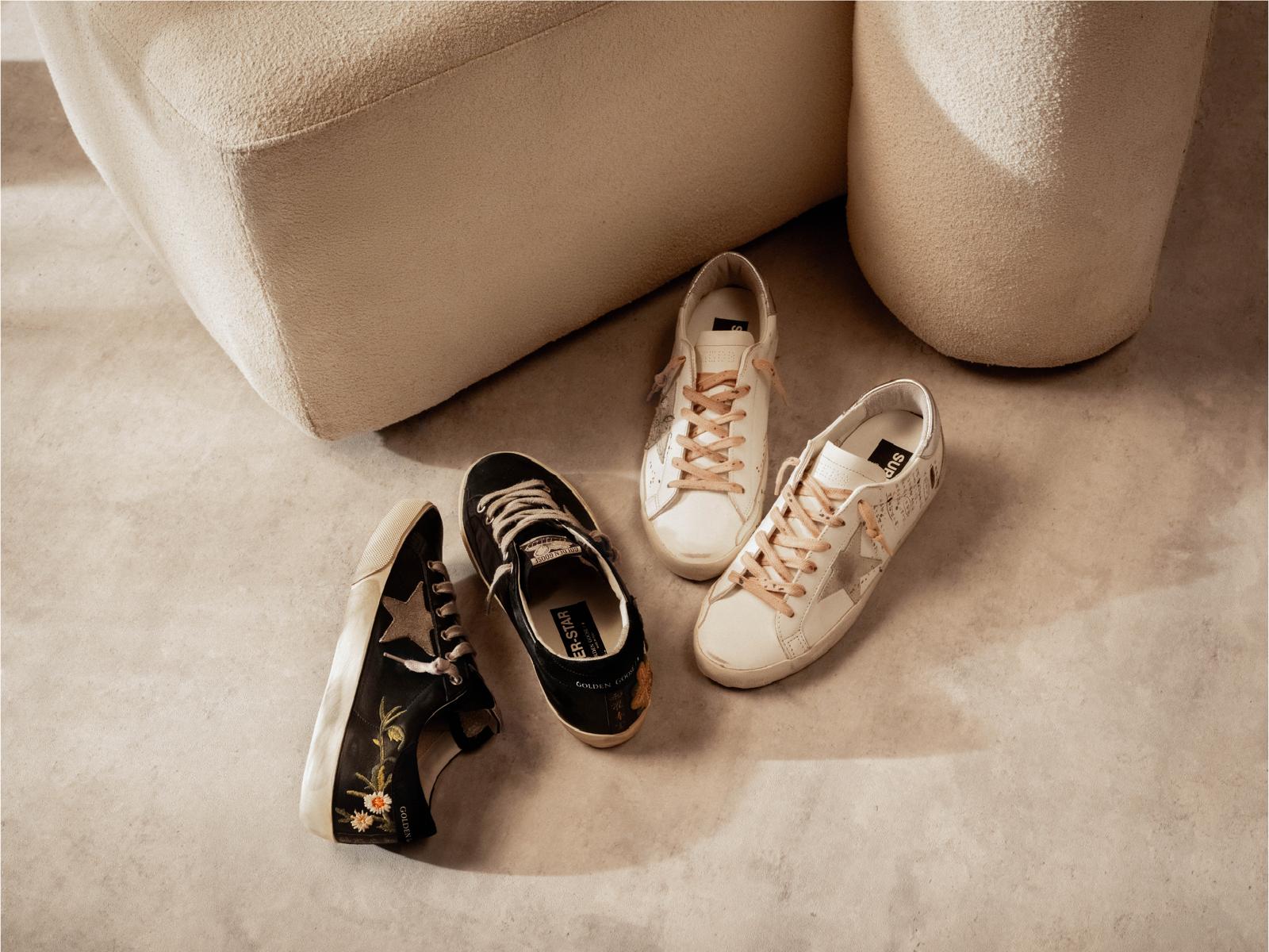 Golden Goose共創聯名Super-Star系列共有兩款。(Golden Goose提供)