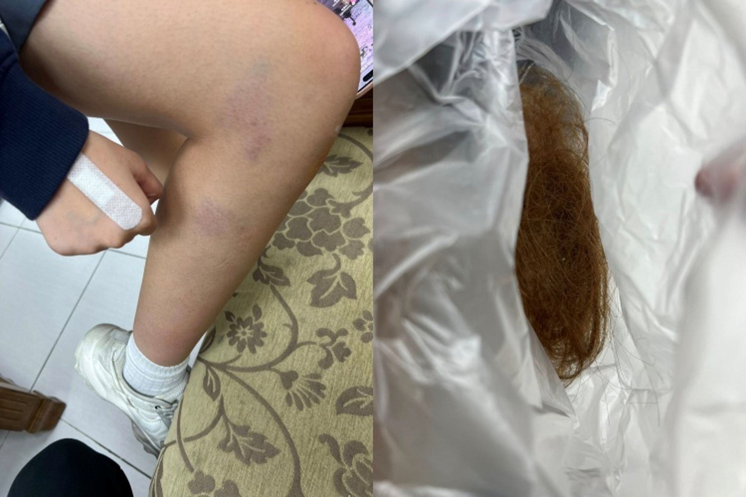 新北高職男學生抓學妹頭髮事件在網路上瘋傳,男學生也在社群平台自述經過。(翻攝自臉書)
