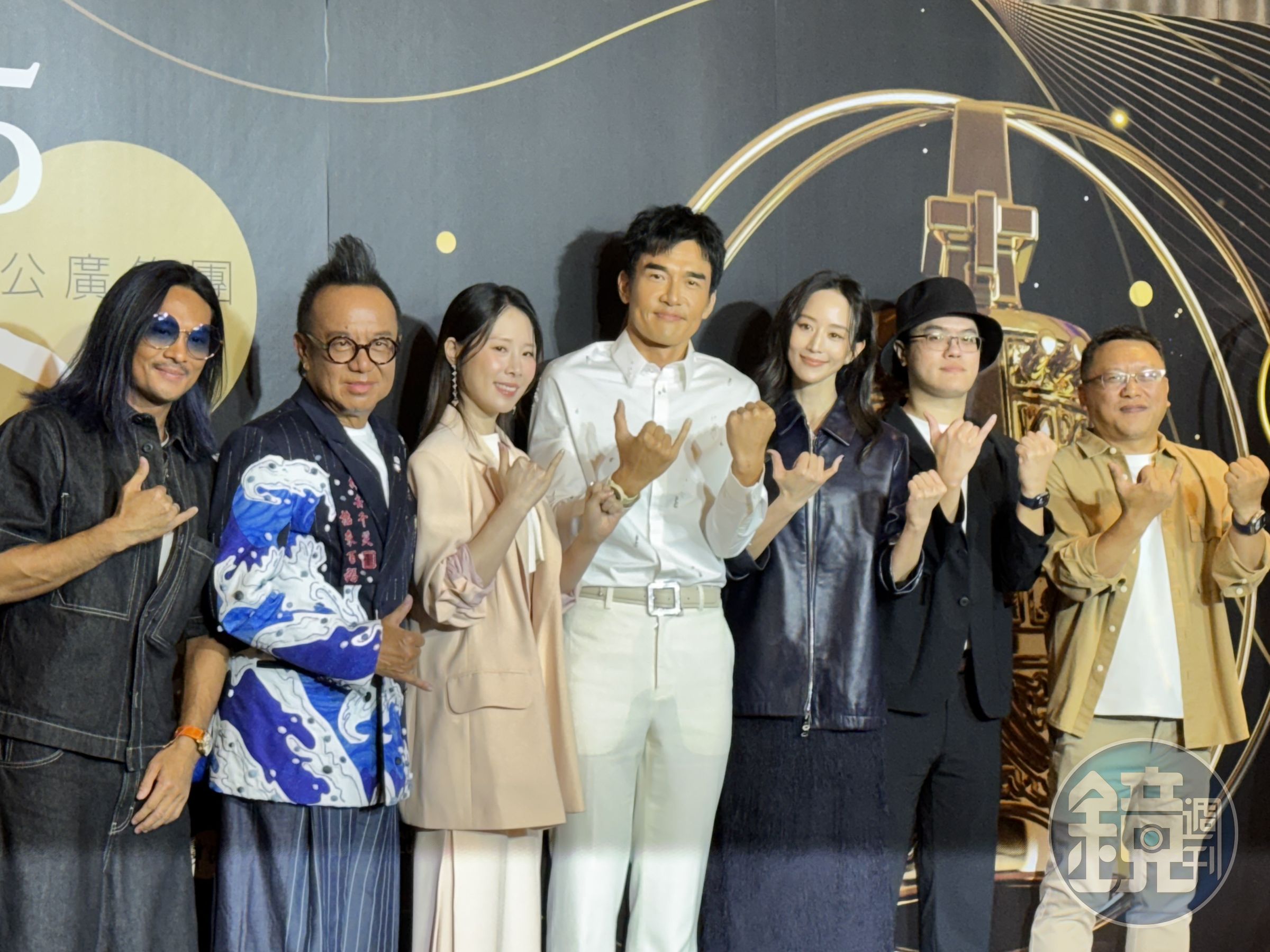 張鈞甯、楊一展、蔡亘晏、黃大煒今為公視《化外之醫》出席金鐘入圍茶會。