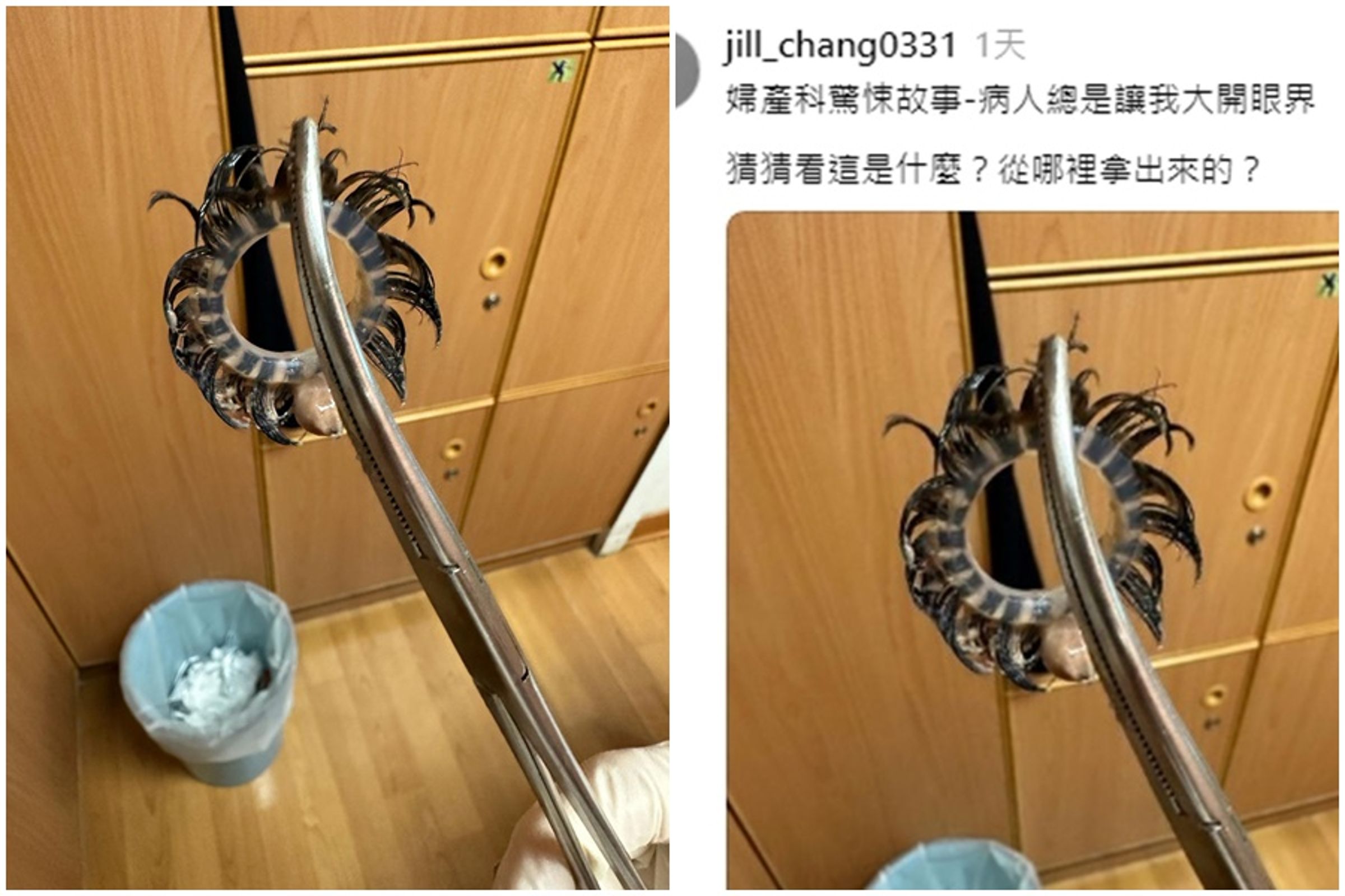 美女醫師張季涵昨(27日)分享一張羽毛照,要大家猜猜看,事後才知道是情趣用品。(翻攝自threads)
