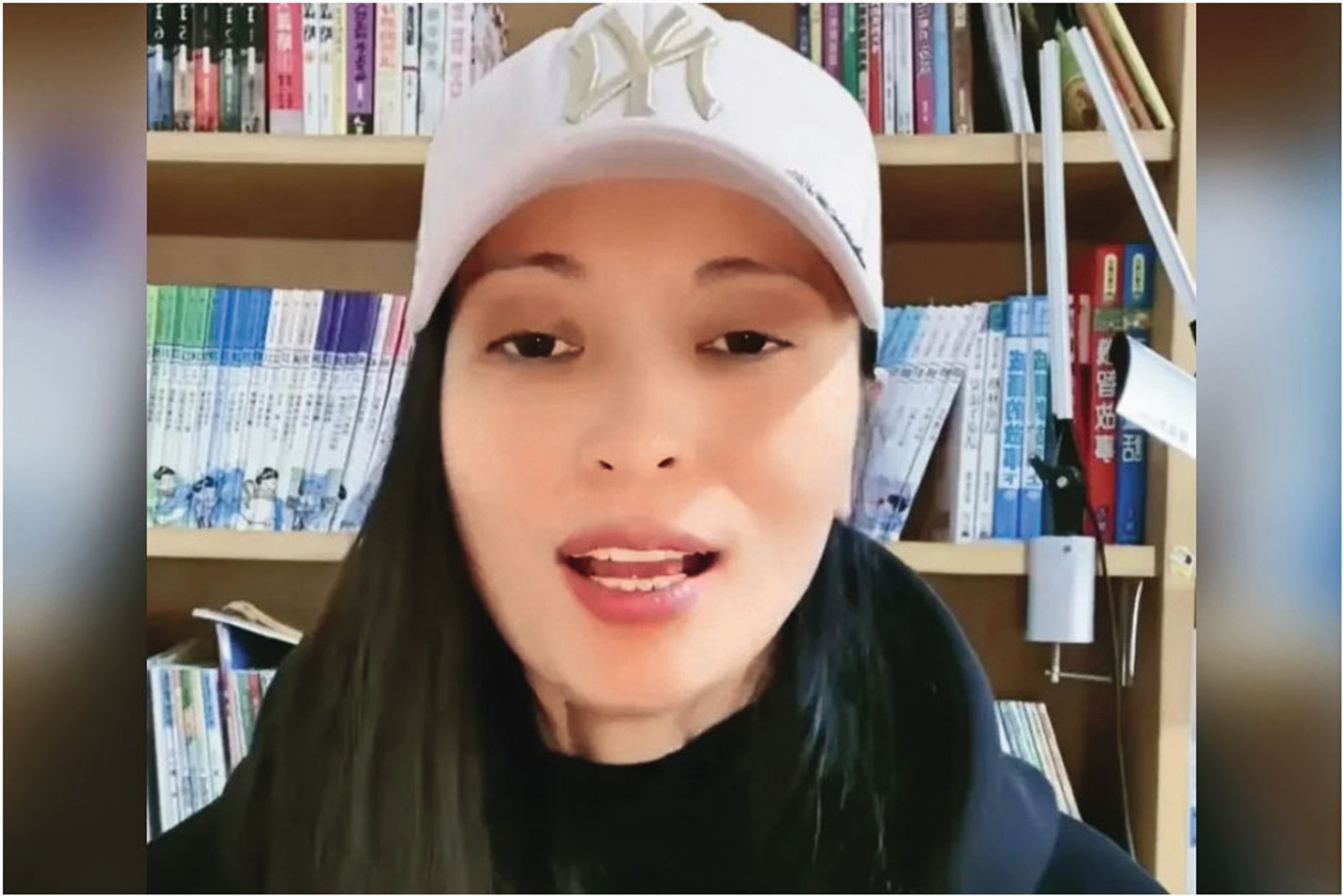陸配亞亞只有居留權，沒有中華民國國籍，若是取得了台灣身分證，就不能趕她走了。（翻攝自亞亞在台灣抖音頻道）