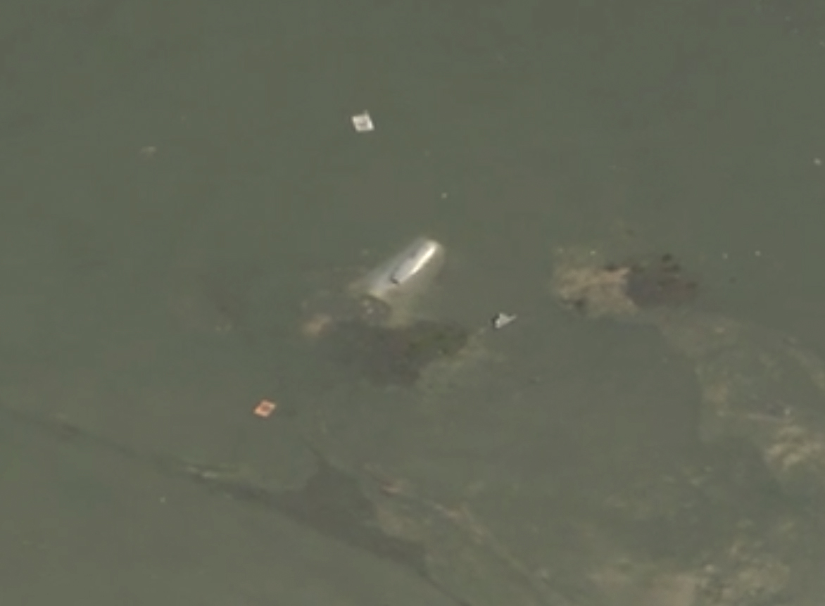 日本自衛隊教練機「雷達光點消失」，疑墜水庫傷亡不明。（翻攝X）