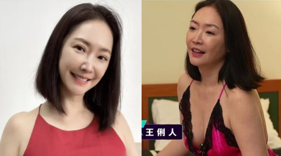 49歲女星王俐人近期接連登上SWAG挑戰大尺度企劃，包括穿情趣睡衣按摩、雙人瑜伽等，大膽行徑引發網路上正反兩極討論。（翻攝自SWAG）