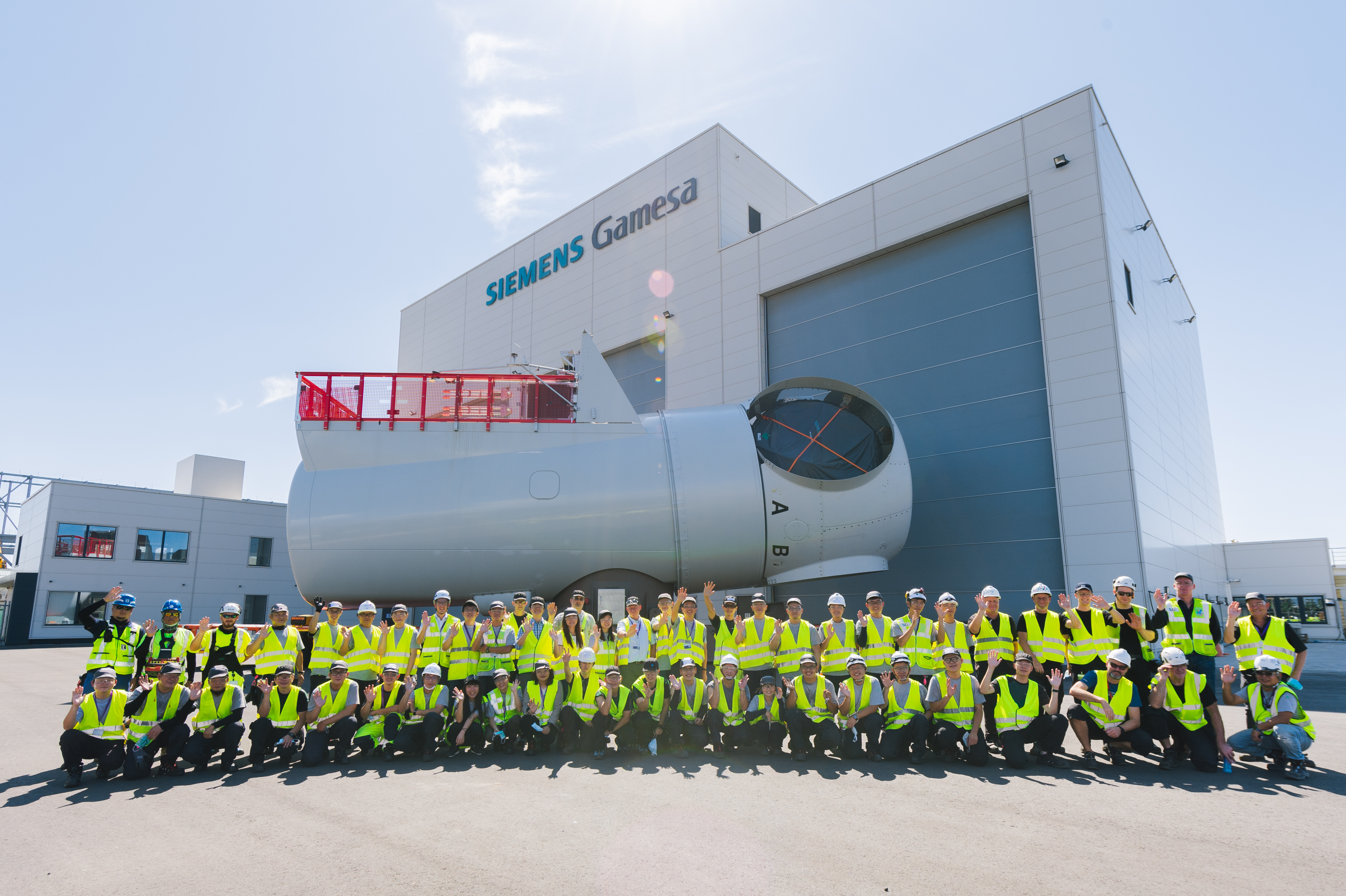 離岸風機龍頭西門子歌美颯相當看重亞洲，並於2021年選定台中港設置歐洲以外的首座機艙組裝廠。（西門子哥美颯提供）