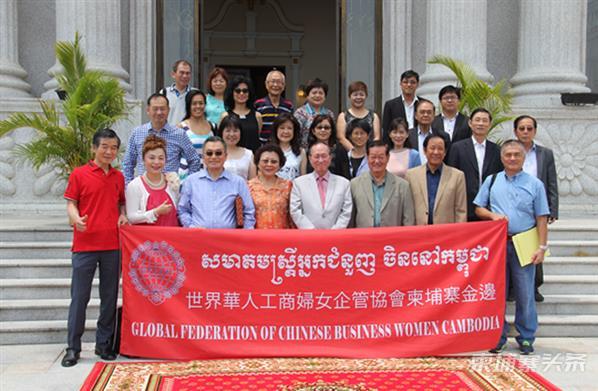 世華柬埔寨分會創會時的影像。（翻攝網路）