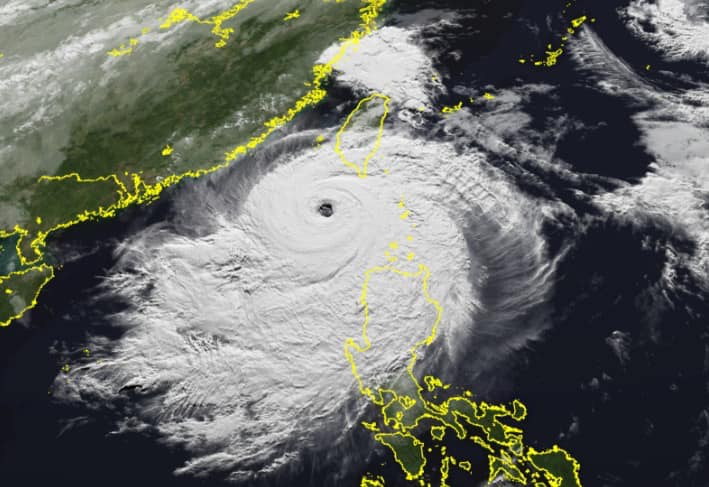 山陀兒已發展成強烈颱風。(翻攝東森氣象主播王淑麗臉書)