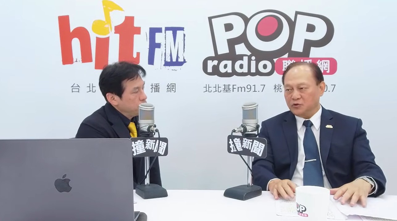 季連成指出,花蓮新的堰塞湖預計10至20天內出現溢流,如果遇上大雨時間可能會再提早。(翻攝自YouTube@POP Radio聯播網 官方頻道)