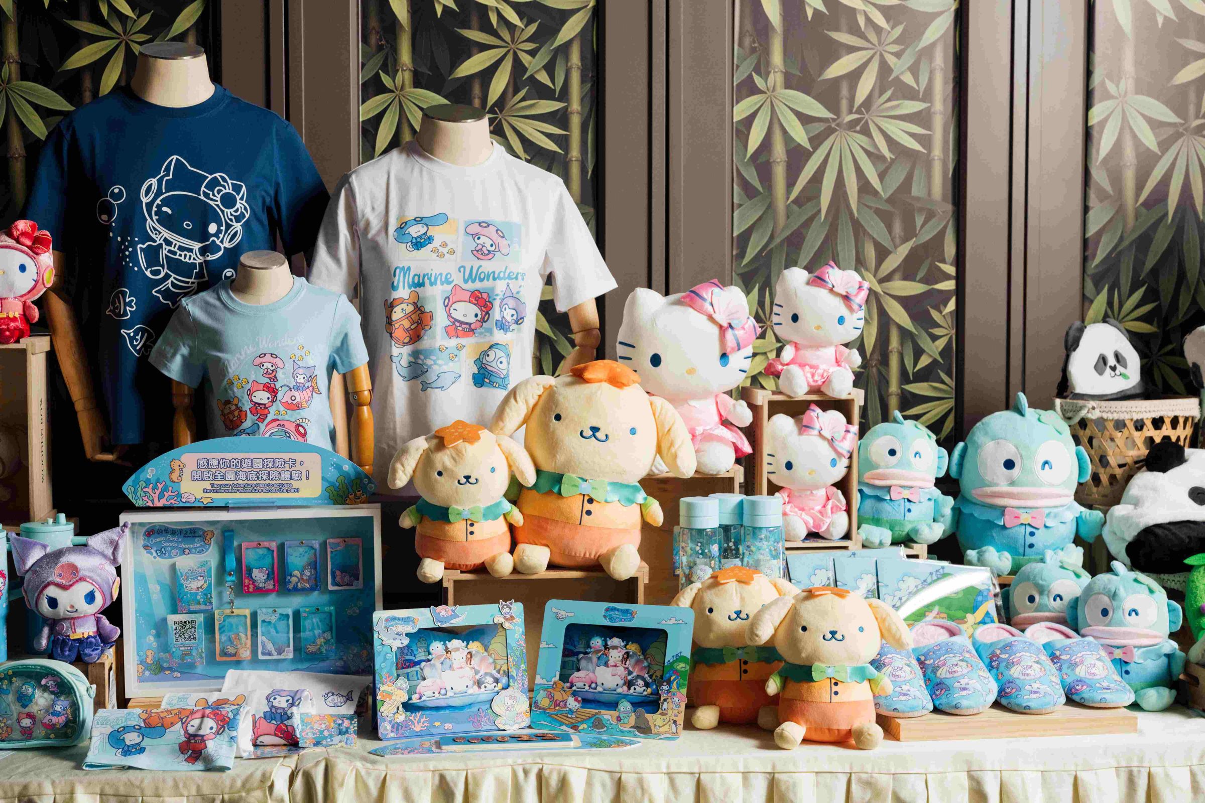 各種聯名商品絕對會讓遊客沉浸其中，荷包大失血。（香港海洋公園提供）