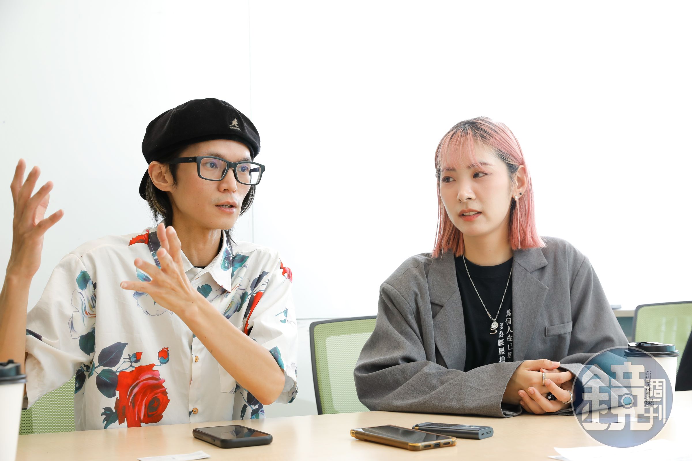 三點水製藝文化共同創辦人李啟源(左)、史潔(右)。
