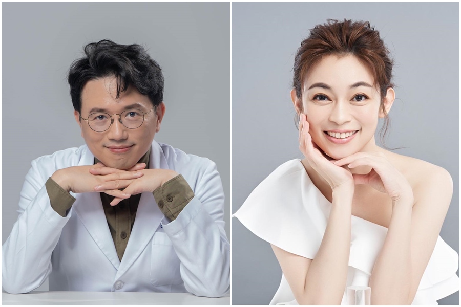 江坤俊爆出涉及性騷擾昔日搭擋主持人鄭凱云，不過他9日發聲明否認有性騷一事。（翻攝自江坤俊醫師、鄭凱云臉書）