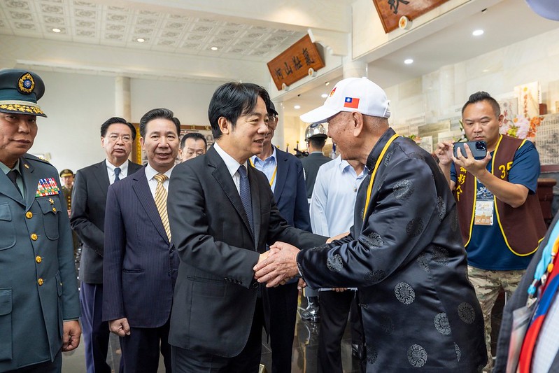 總統賴清德今日主持「古寧頭戰役75週年追思祭悼典禮」。（總統府提供）