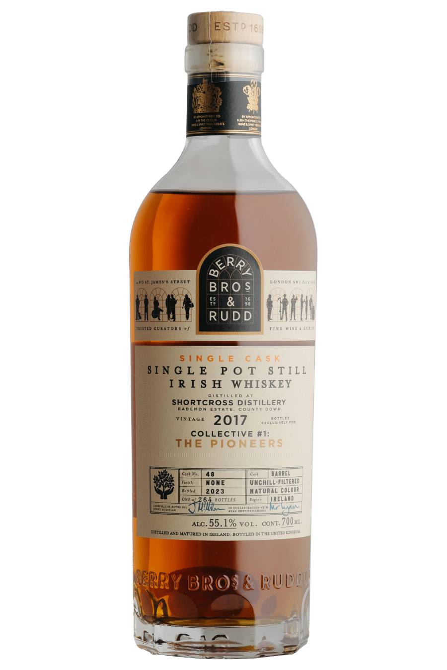 Shortcross 2017, Cask Ref. 48 單一壺式蒸餾愛爾蘭威士忌（55.1%）