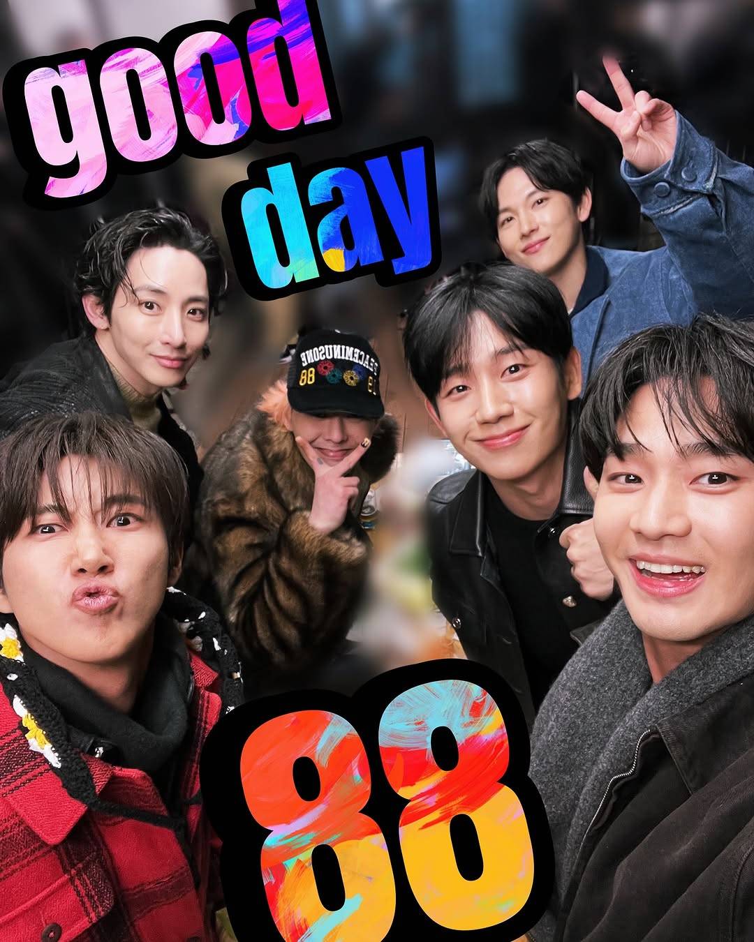 《GOOD DAY》找來與GD同樣是88年生的男星們組成「88Line」,個性各異的六人帶來許多歡樂互動。(翻攝光熙INS)