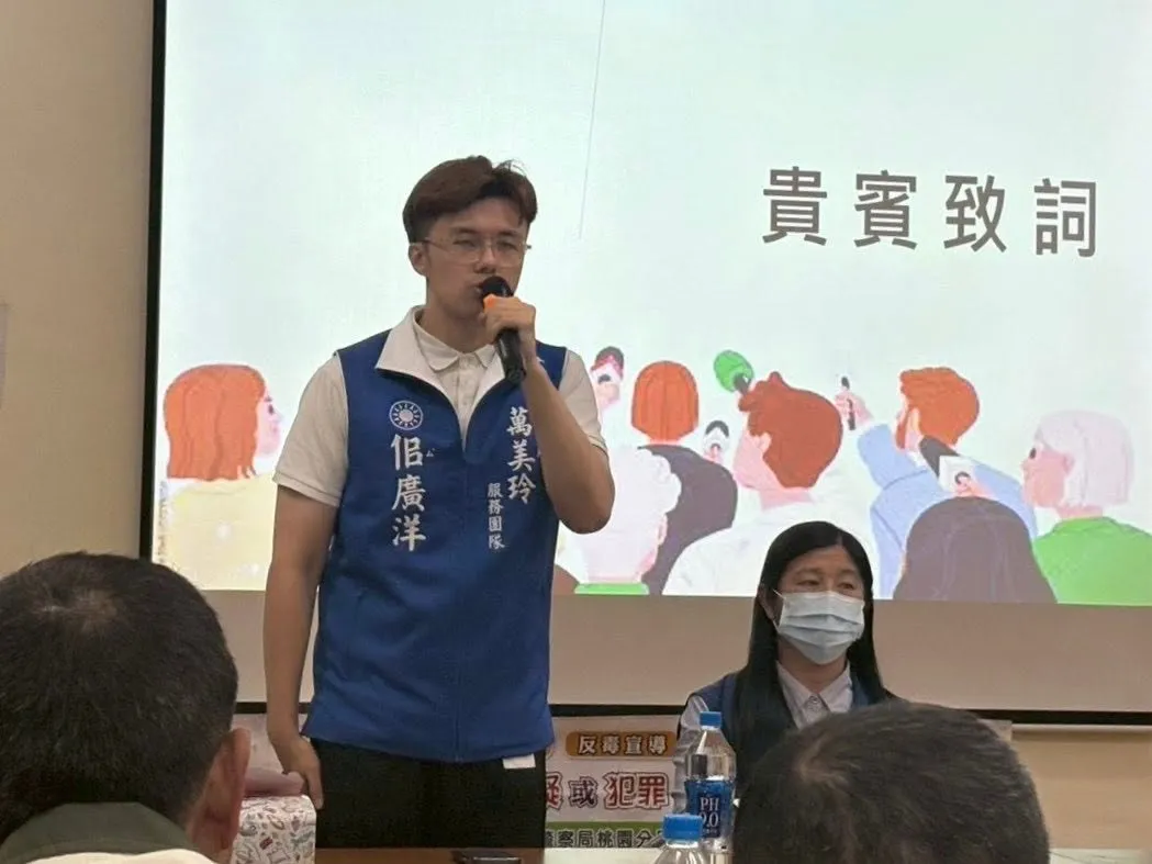 佀廣洋宣布參選市議員後，接連被爆出黑歷史，部分國民黨立委、市議員及在地基層里長等人，紛紛都跳出來幫他說話。（翻攝自佀廣洋臉書）