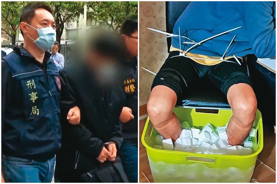 廖男說服張姓男大生雙腿放在乾冰內10小時詐保未遂還導致截肢，全案震驚社會。（翻攝畫面）