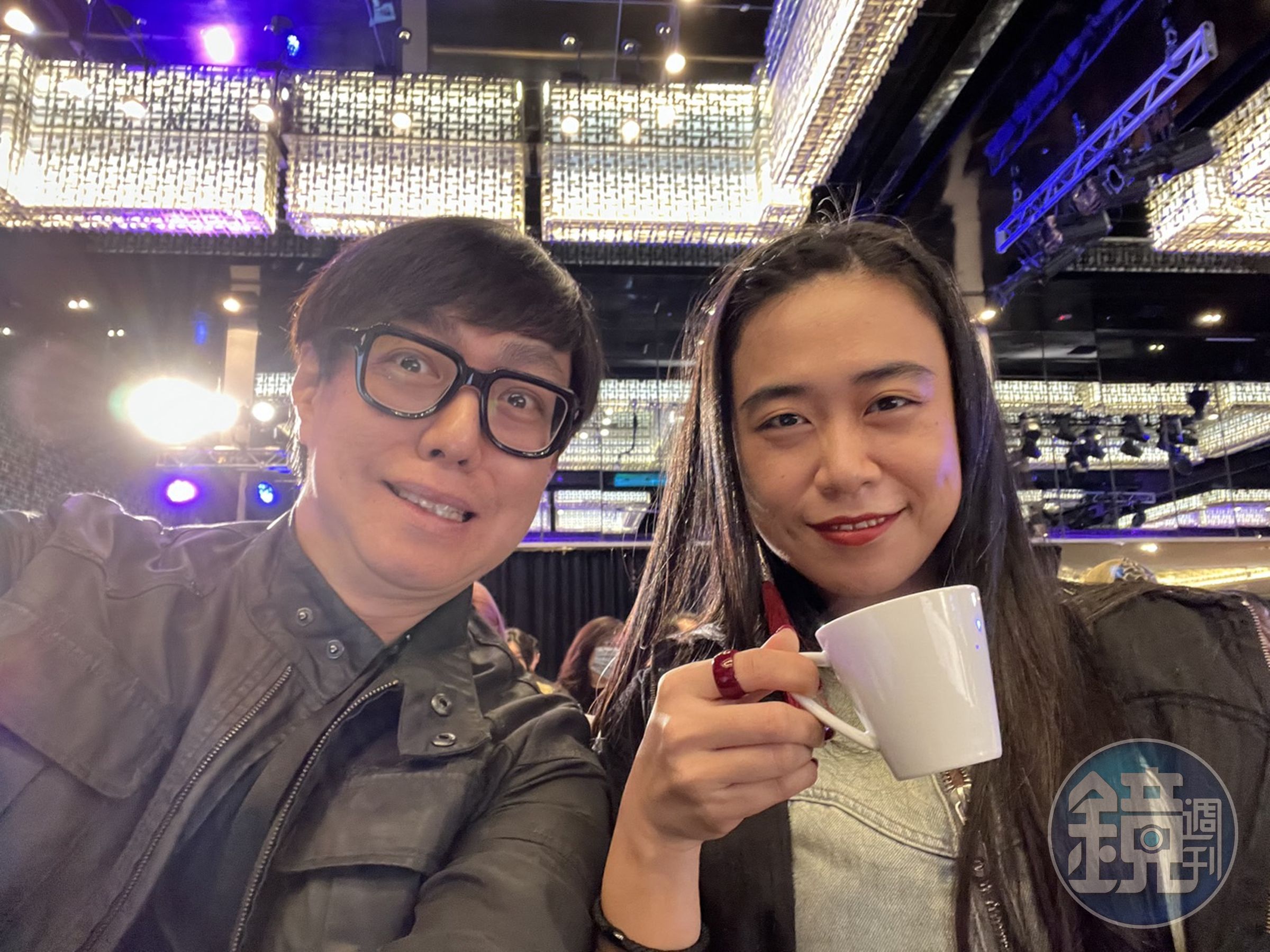 曾獲奧斯卡科學技術成就獎的馬萬鈞（左）和吳采頤（右）日前回台出席論壇活動。（吳采頤提供）