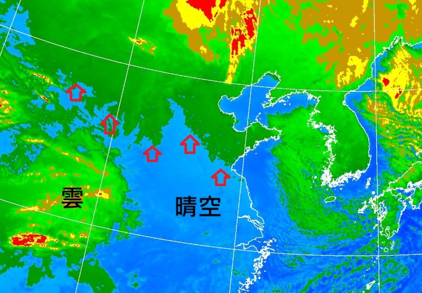 前中央氣象局長鄭明典指出,「太陽下山,0度線南移!」(翻攝自臉書@鄭明典)