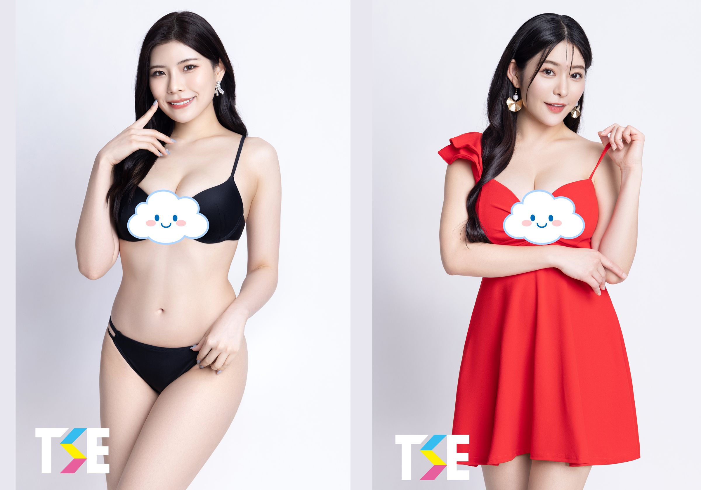 TSE台灣寫真博覽會邀請女優神木麗(左)與惠理來台G奶對決。(TSE提供)