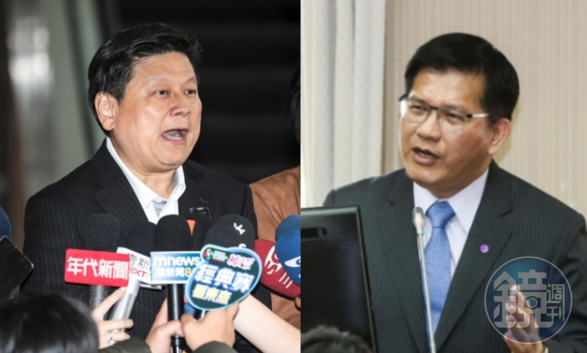 傅崐萁(左)指責林佳龍(右)洩漏個資、當側翼攻擊,而林佳龍今日出席活動時也對此事澄清。(本刊資料照)