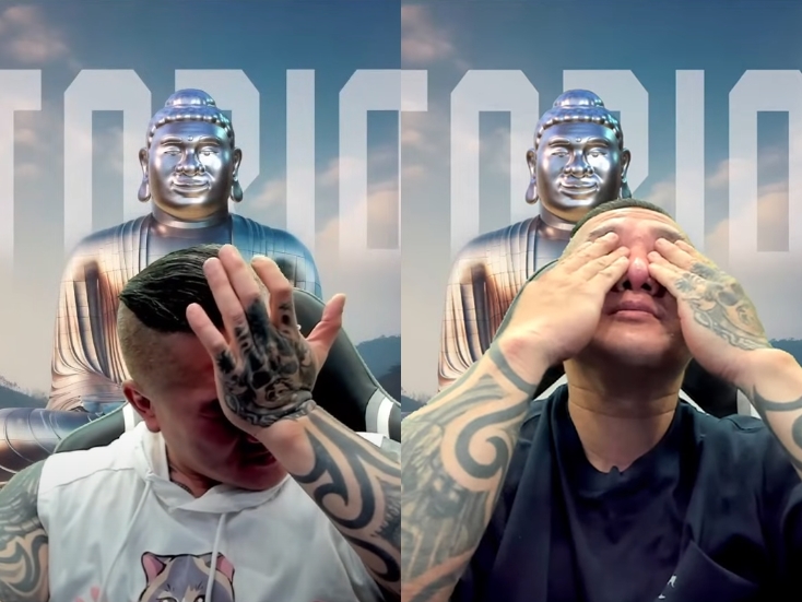 陳之漢近日在直播中連2天情緒潰堤，意外引發粉絲大量抖內金援。（翻攝自館長YT）