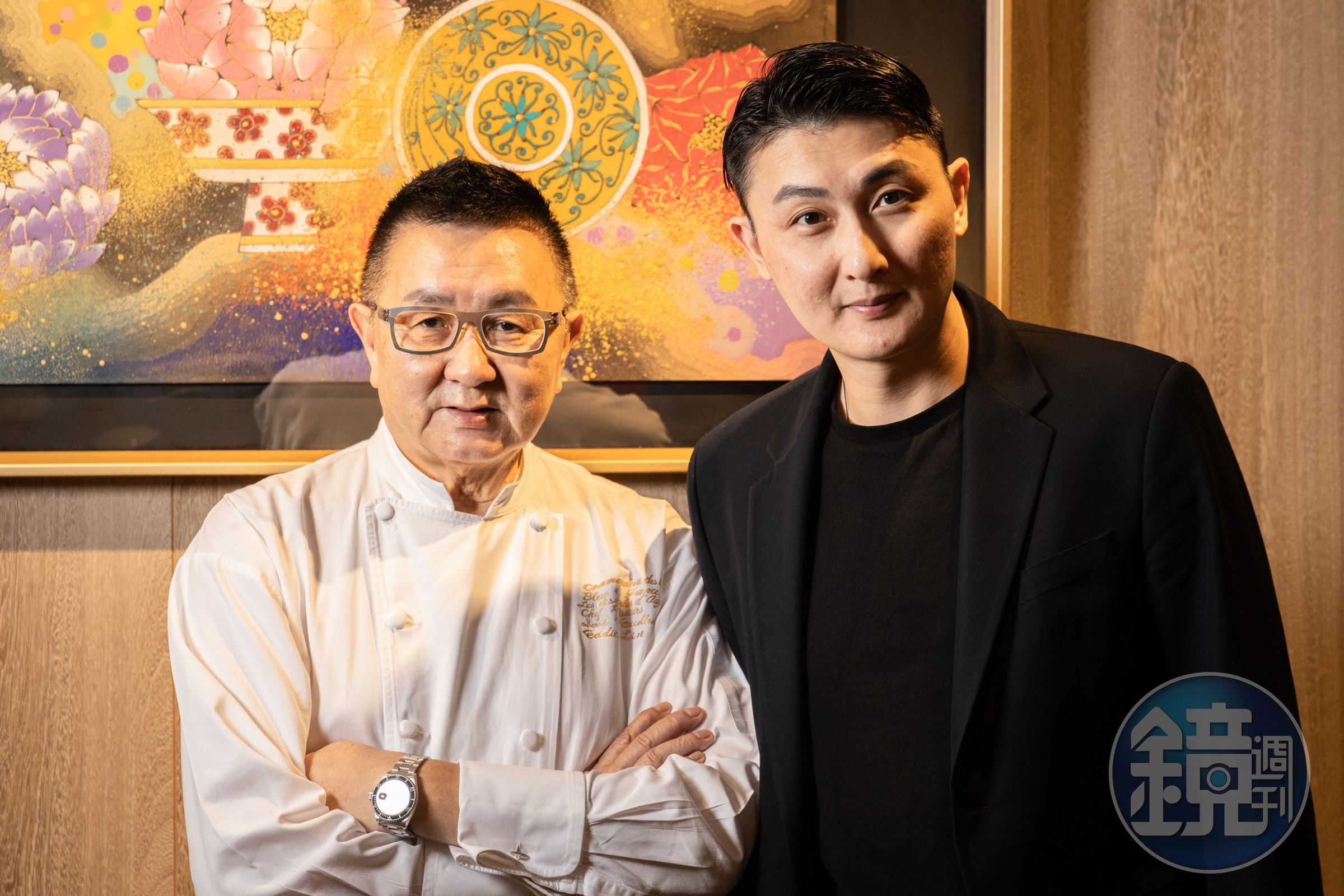 Eddie(左)這回開私廚也拉兒子Andy(右)加入,擔當烤鴨片鴨大任。