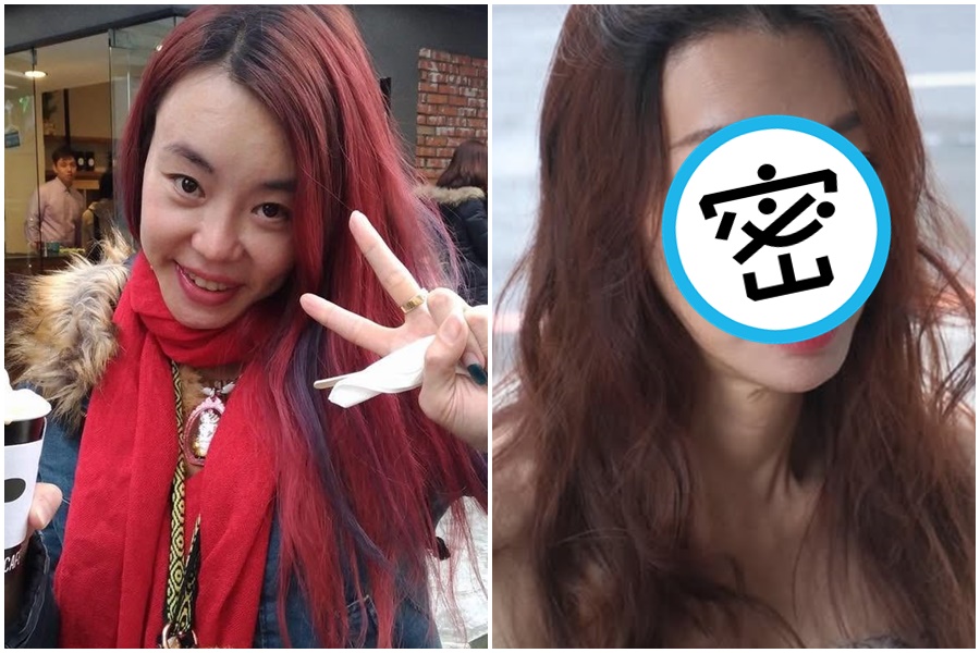 法拉利姐「改造」變韓系女神，全網認不出。（翻攝自張婷婷臉書）
