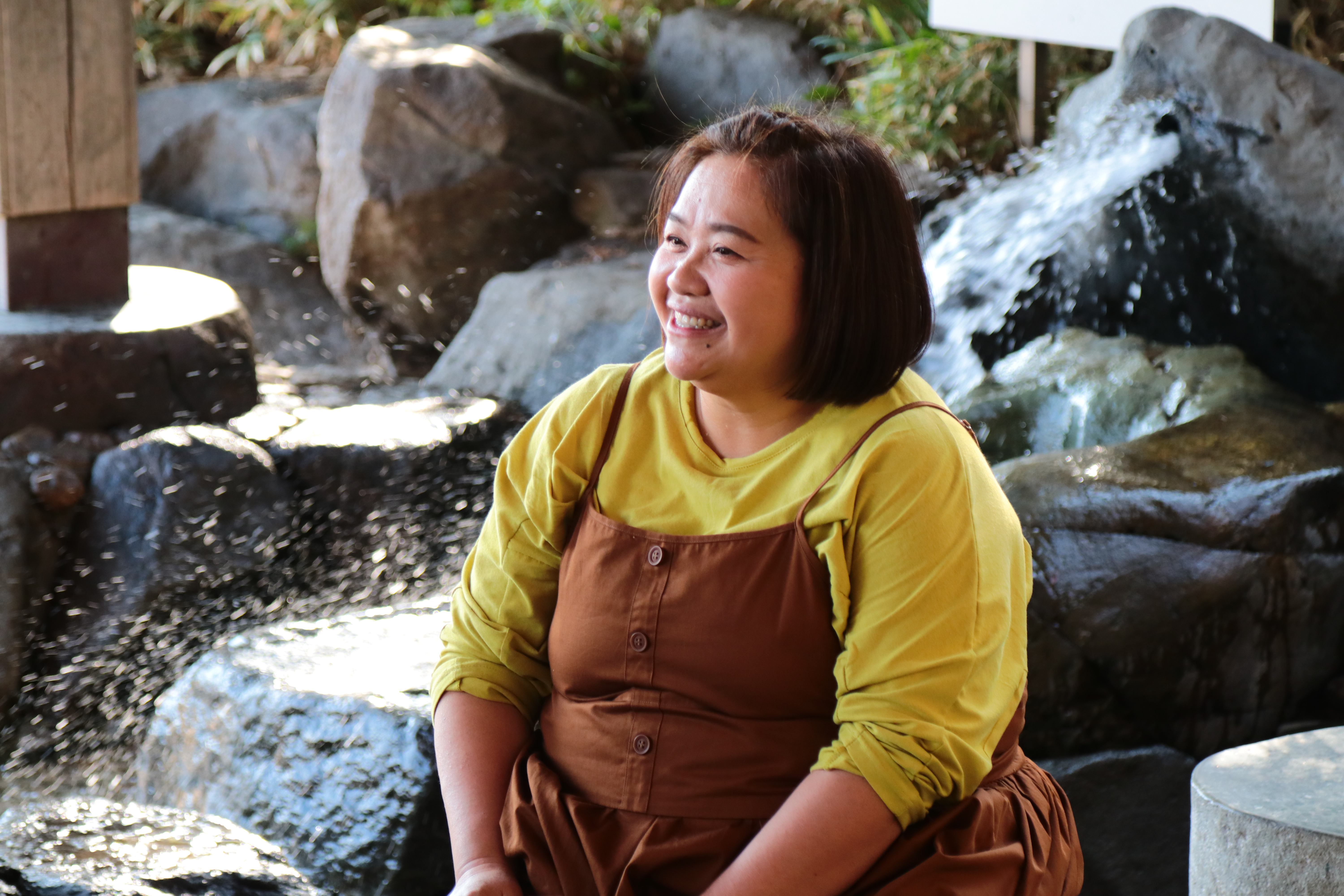 鍾欣凌錄影翻船落海，就連到熊本觀光的台灣遊客看到也很擔心關切。（桂田文化藝術基金會提供）