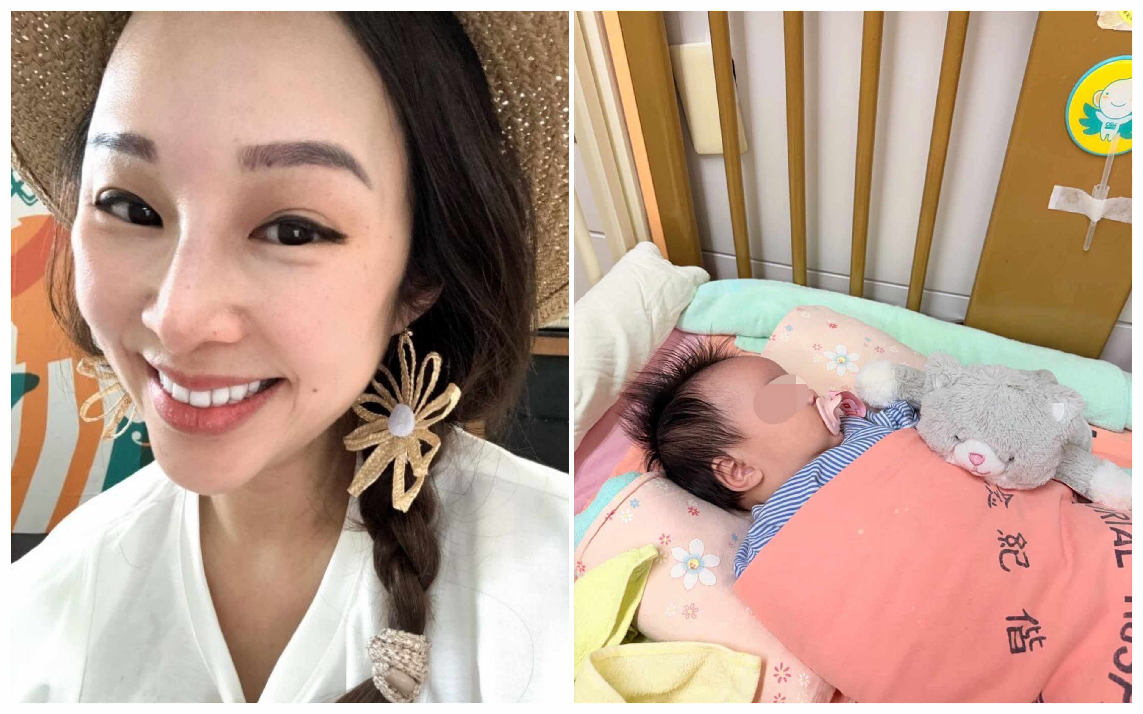 張齡予揭女兒最近不愛喝奶住進急診。(圖/翻攝FB)