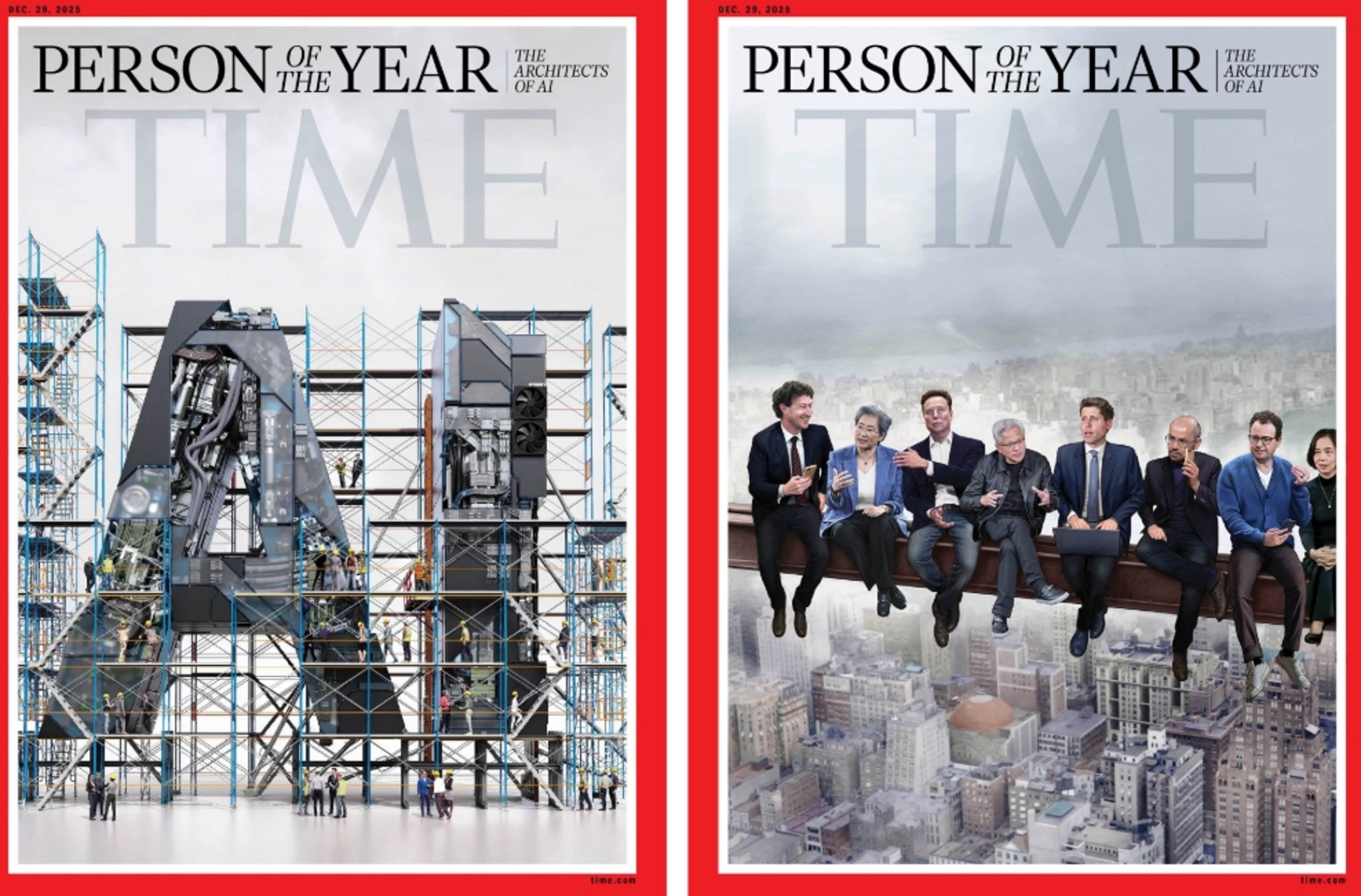 《時代雜誌》2025風雲人物公布。(翻攝自X@TIME)