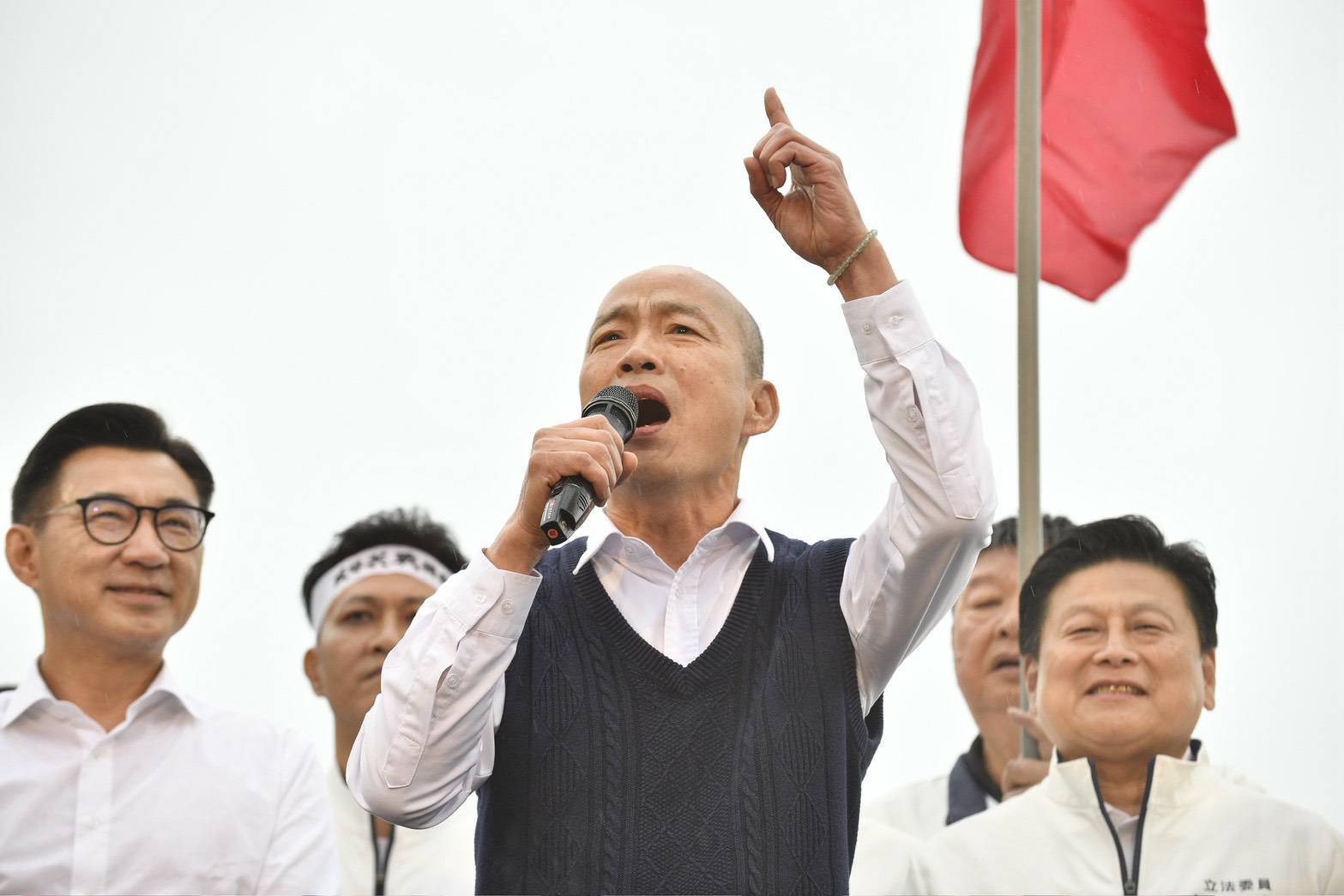 關於賴清德稍早回應426凱道集結抗議行動「反獨裁去天安門」，韓國瑜轟：「講笑話嗎？」（鏡報新聞網提供）