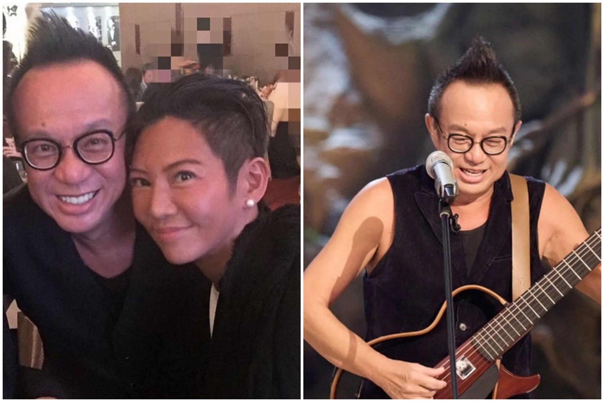與黃大煒生前交往31年的女友Vicky心痛發聲，揭2人未登記結婚原因。（湖南衛視提供、翻攝黃大煒IG）