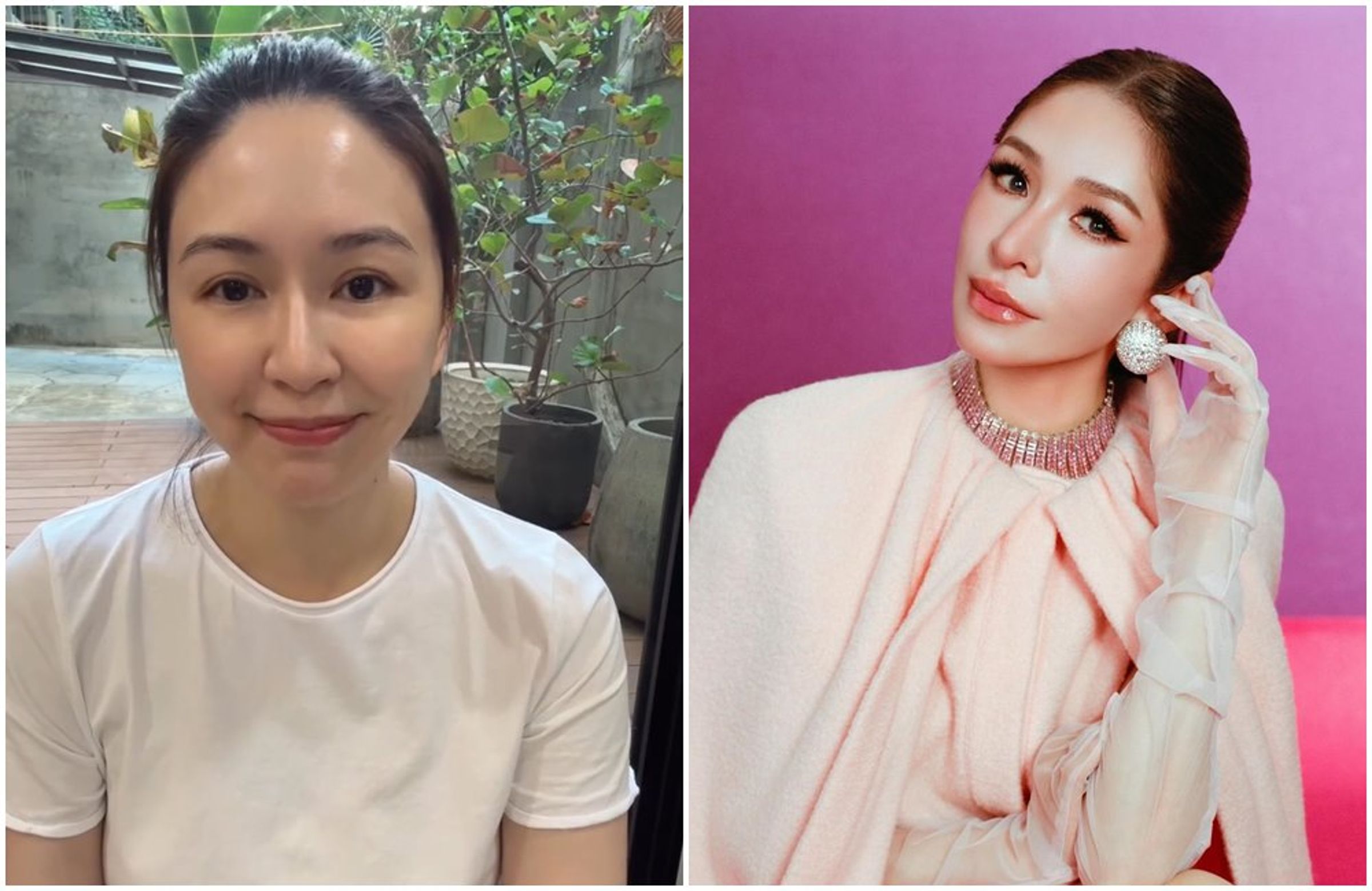 蔡依珊(左)盼世界多一點善意,蕭亞軒(右)留言回應。(翻攝pattytsai13 IG、hsiaoelva IG)