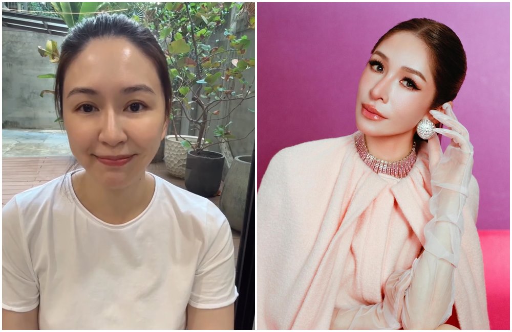 蔡依珊(左)盼世界多一點善意,蕭亞軒(右)留言回應。(翻攝pattytsai13 IG、hsiaoelva IG)