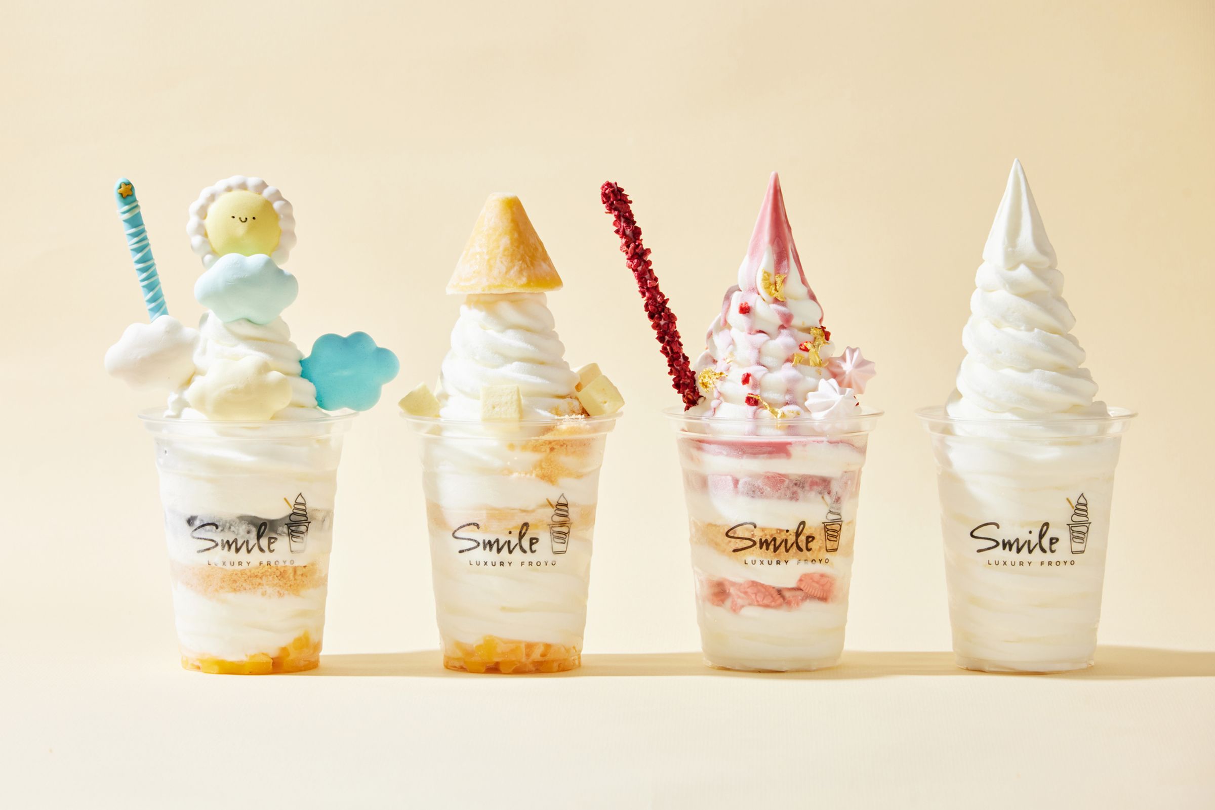 台北熱門打卡冰淇淋店「Smile Froyo」,近期推出全新的夏日冰品。(Smile Froyo提供)