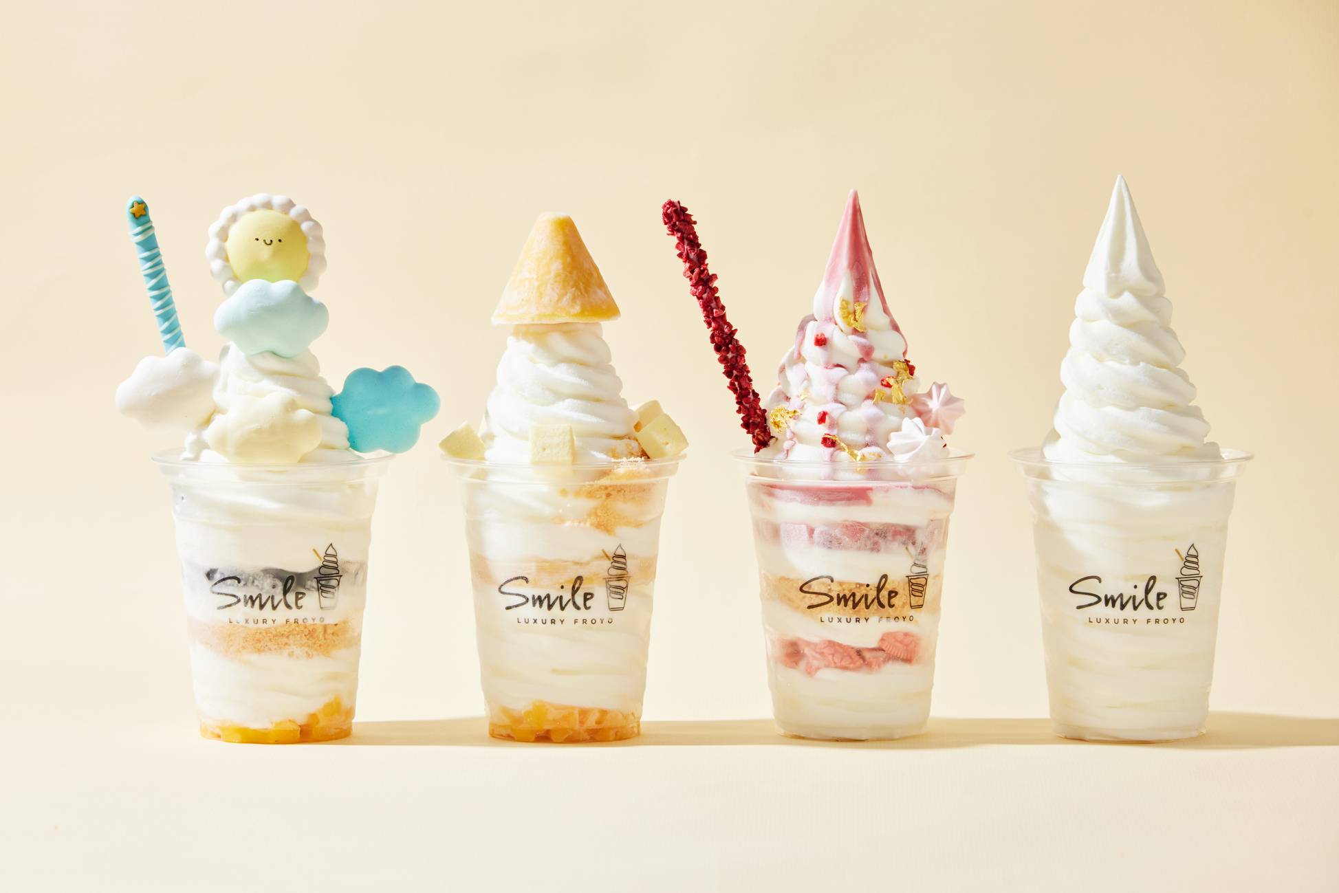 台北熱門打卡冰淇淋店「Smile Froyo」，近期推出全新的夏日冰品。（Smile Froyo提供）