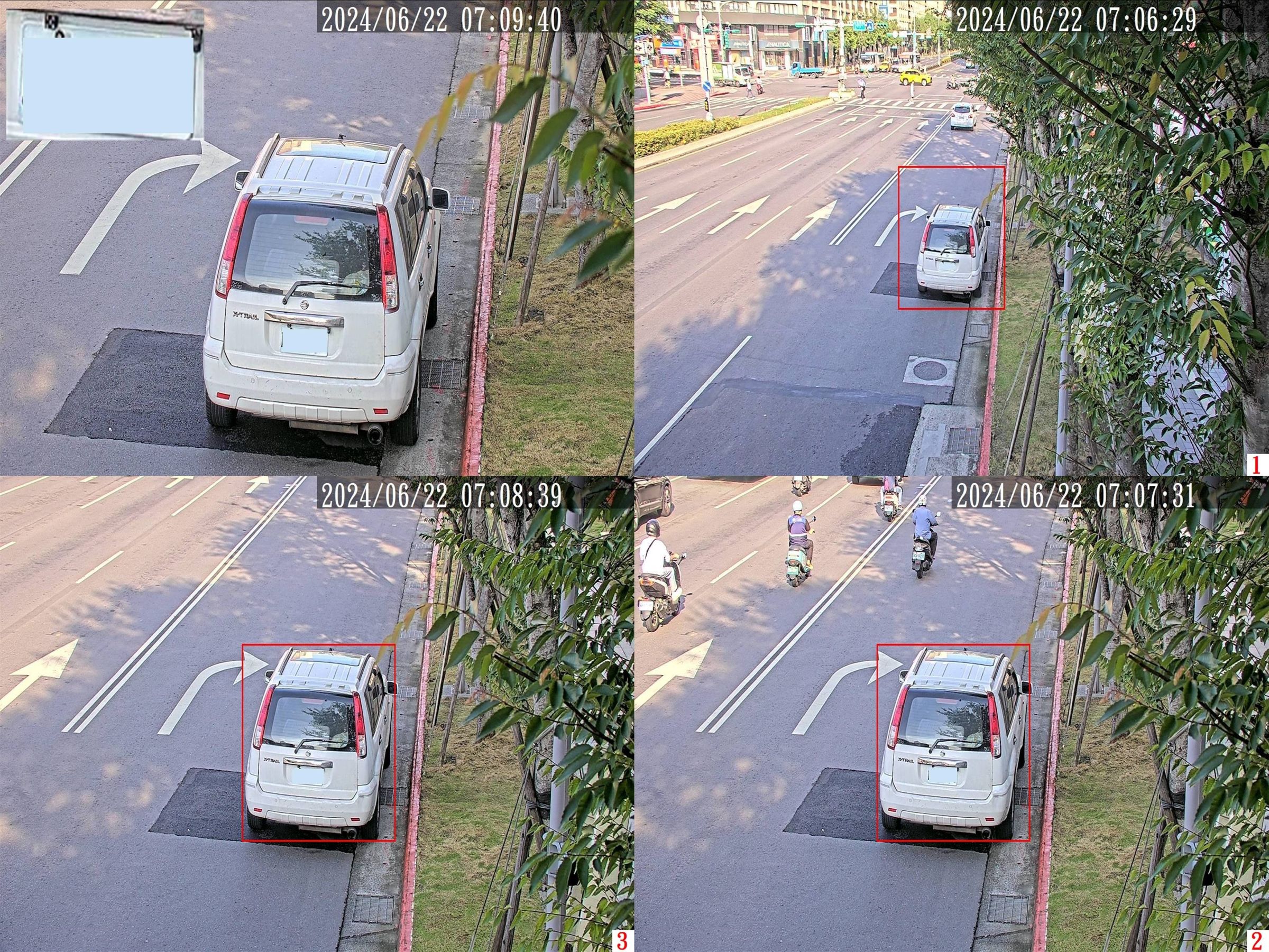 目前北市於9處車站、醫院、重要幹道等地點啟用違規停車科技執法。(北市交通大隊提供)