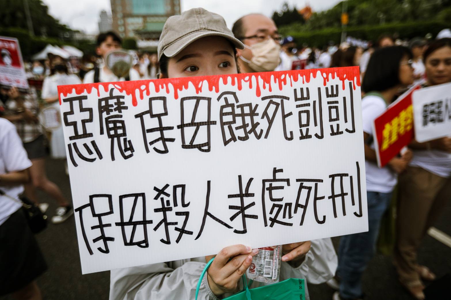 母親節前夕，上萬人上凱道聲援剴剴。（鏡報新聞網提供）