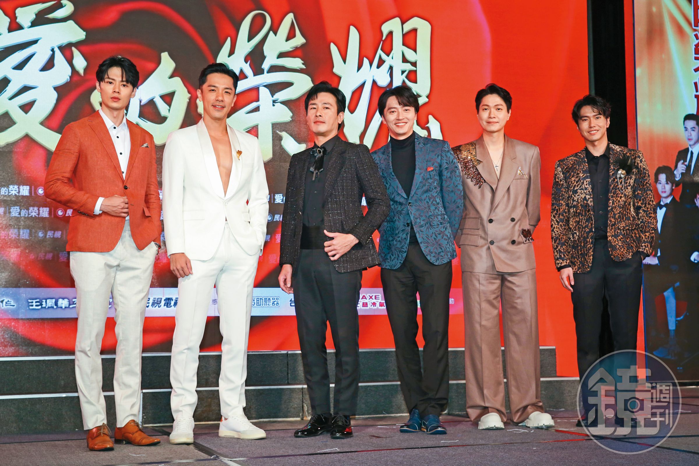 羅子惟（左一）8點檔演出機會不間斷，去年加入《愛的榮耀》演出。