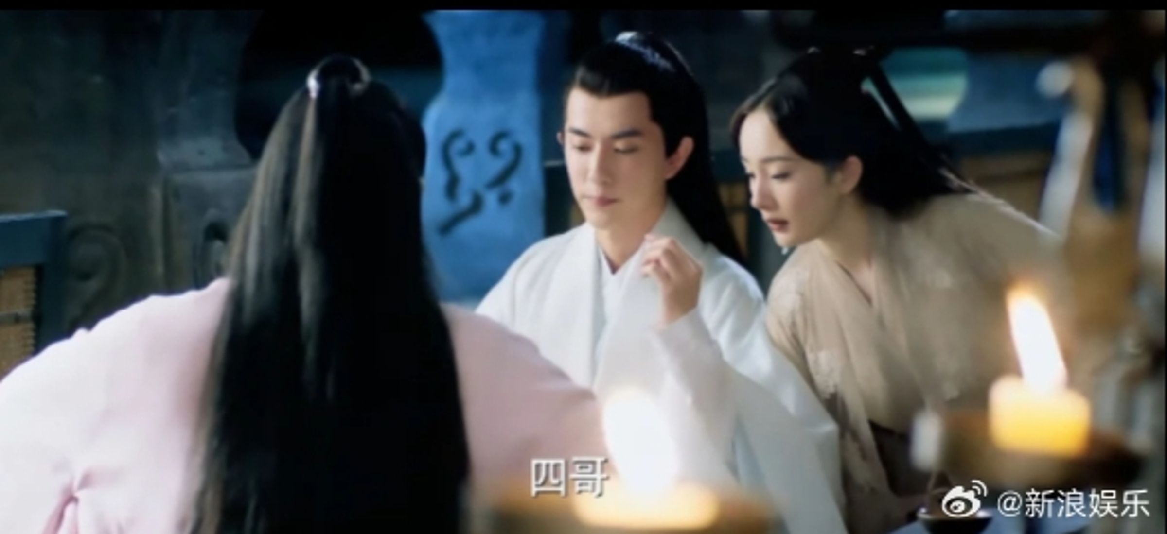 《三生三世》于朦朧身亡，楊冪發文哀悼。（翻攝自微博）