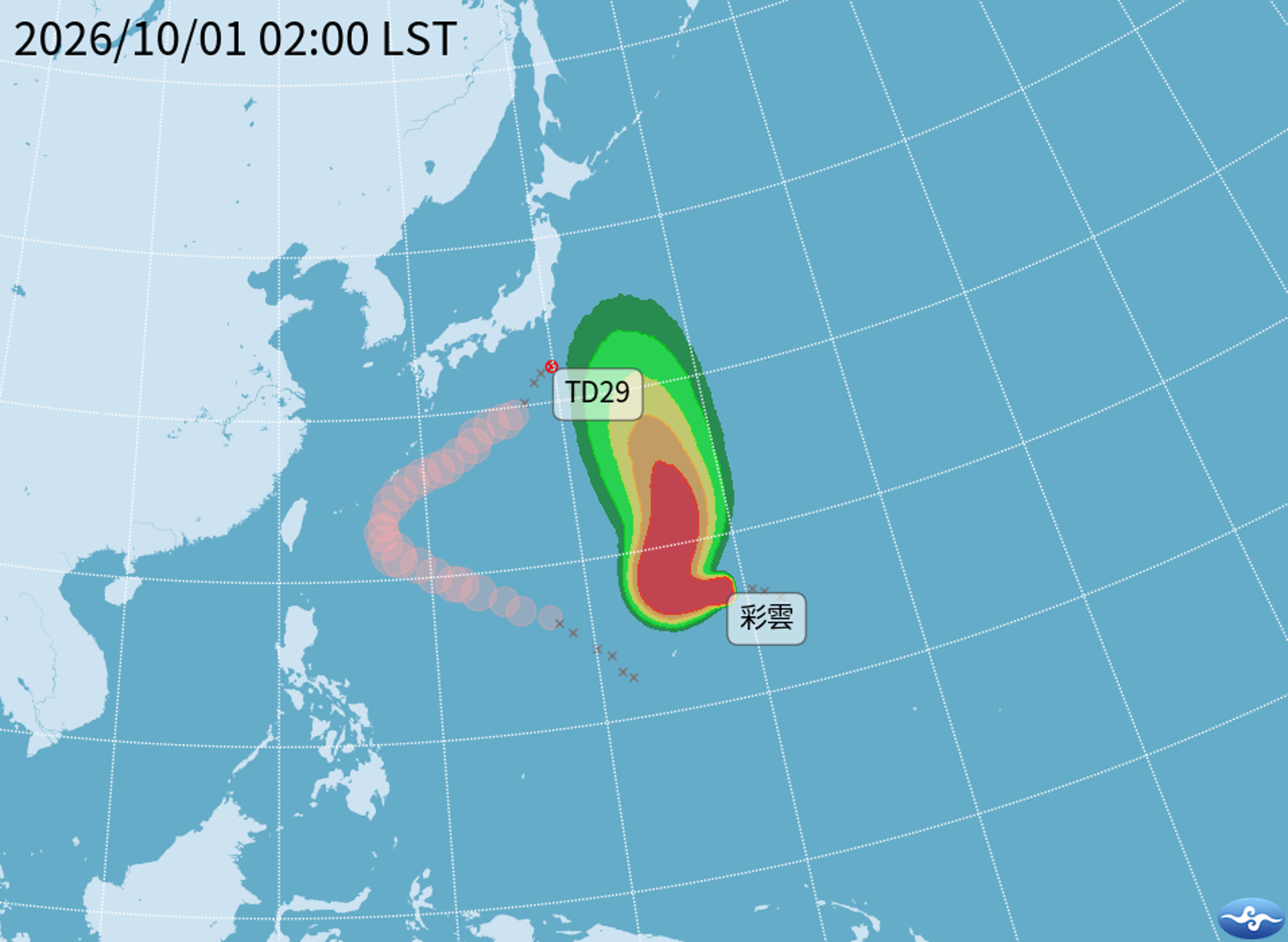 彩雲挑戰今年第7個強颱!對台影響曝光 氣象專家分析:它將進入適合發展的海域