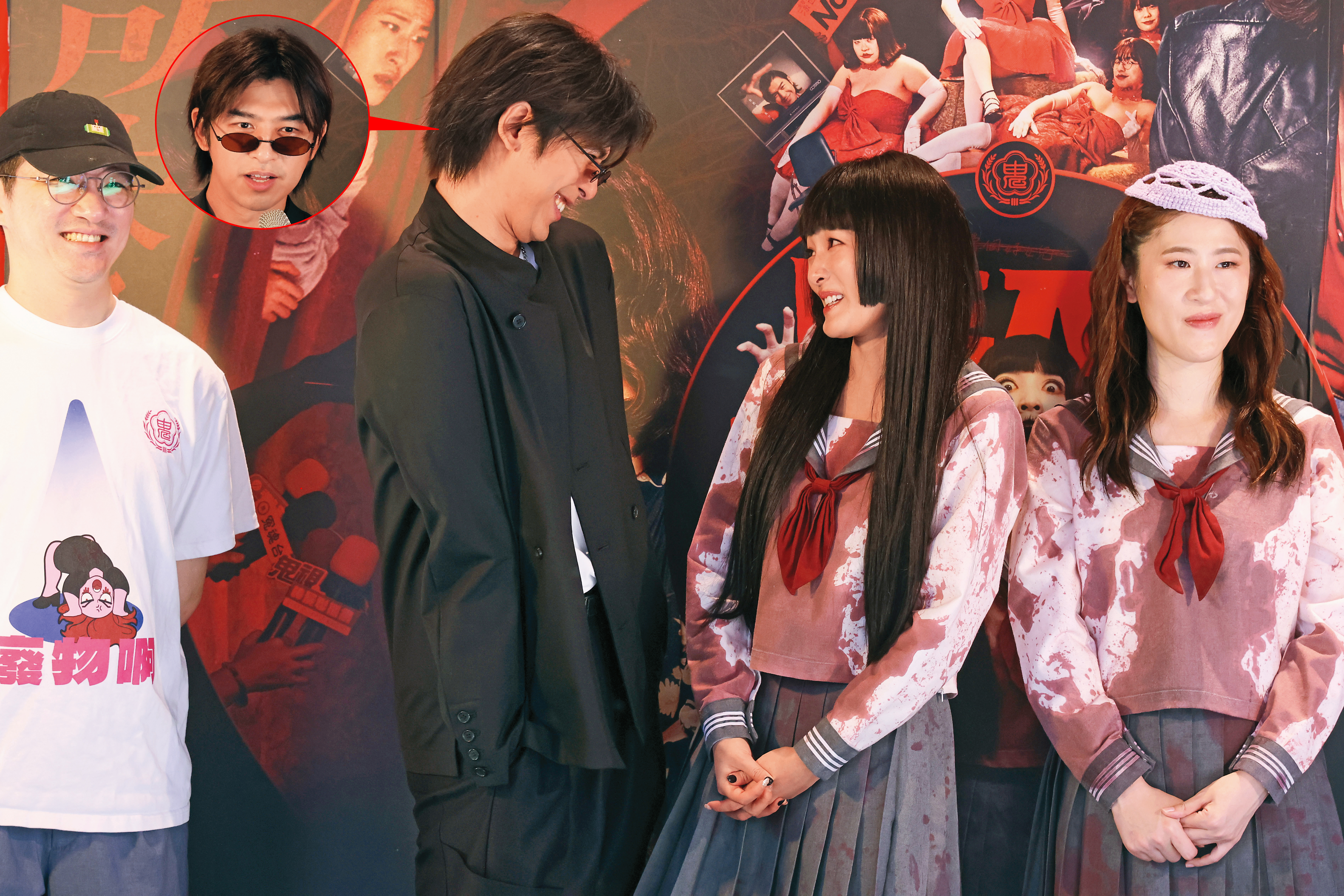 陳柏霖再度穿上高校制服，和22年前的張士豪相比，模樣滋潤不少。 