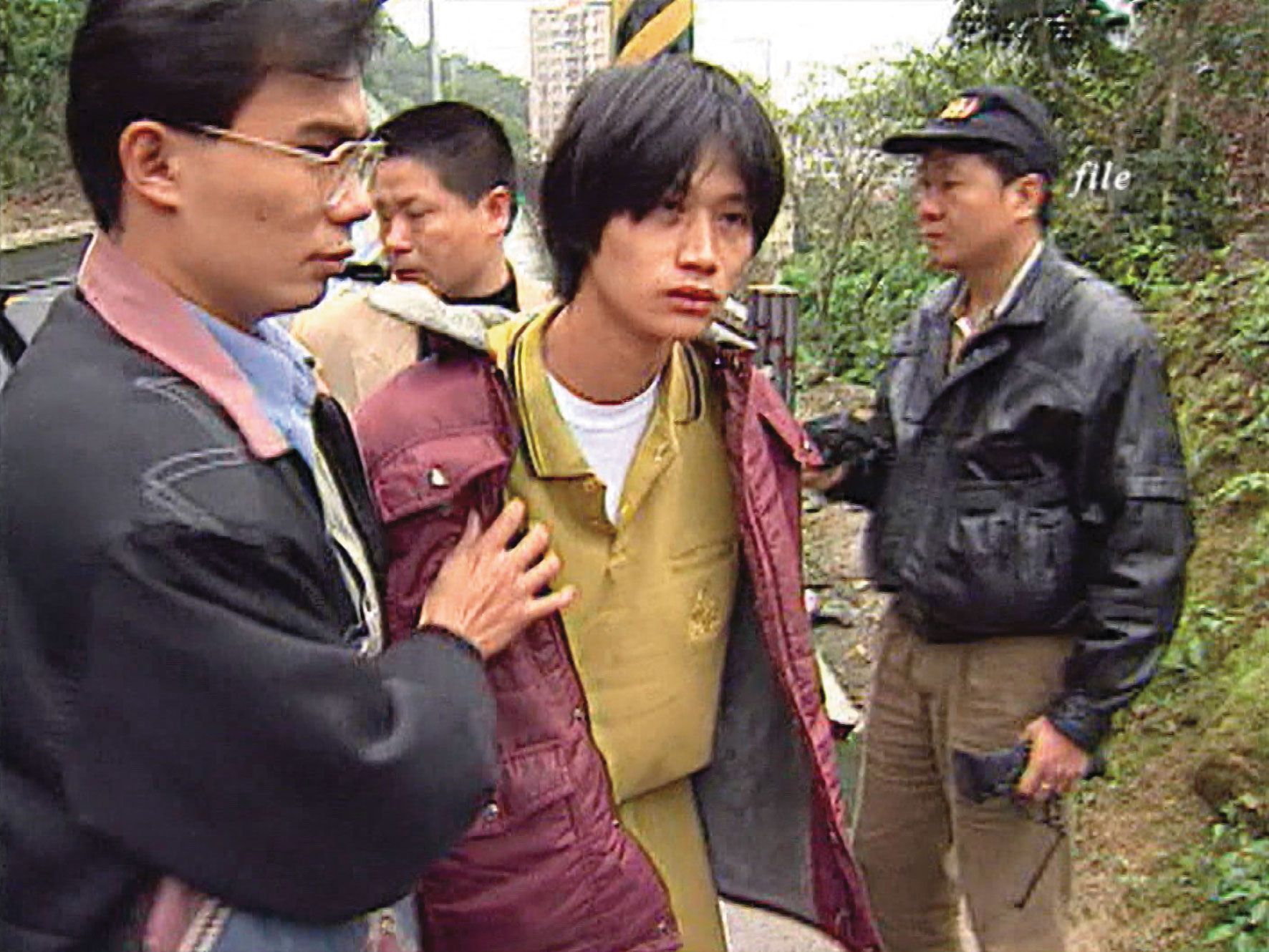 中山之狼徐偉展（中）是憲兵退役，狡詐敏捷，藏匿近5個月才被捕。（東森新聞提供）