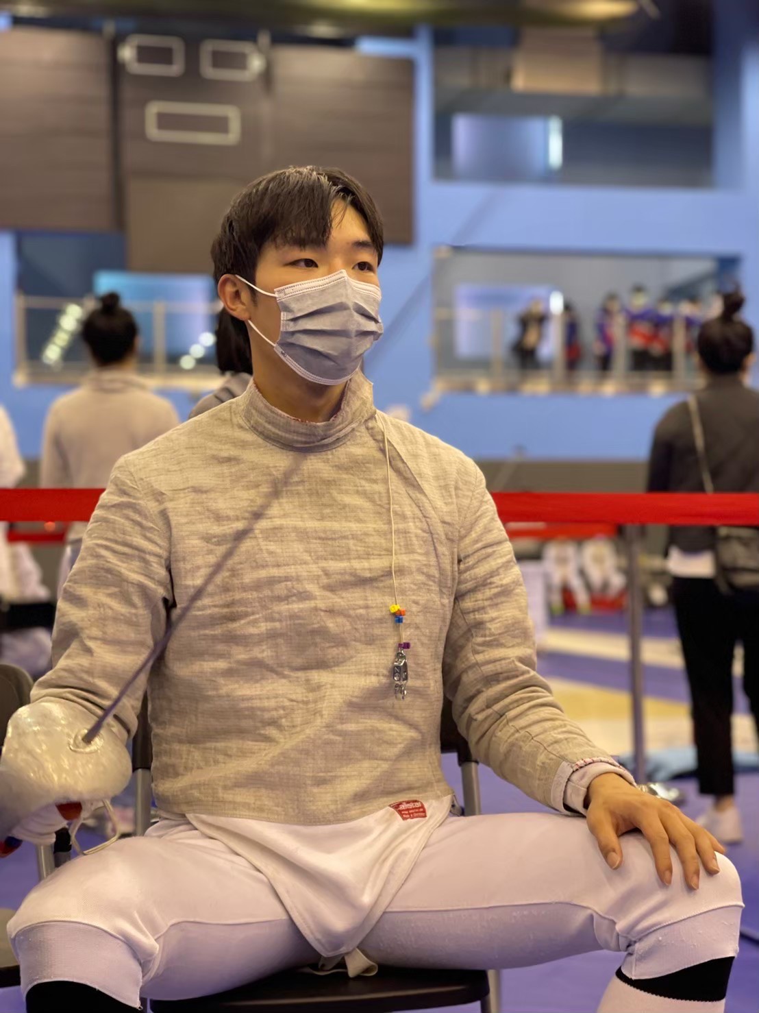 練習到後來，牧森乾脆報名參加比賽，闖到複賽後被淘汰。（周子娛樂提供）