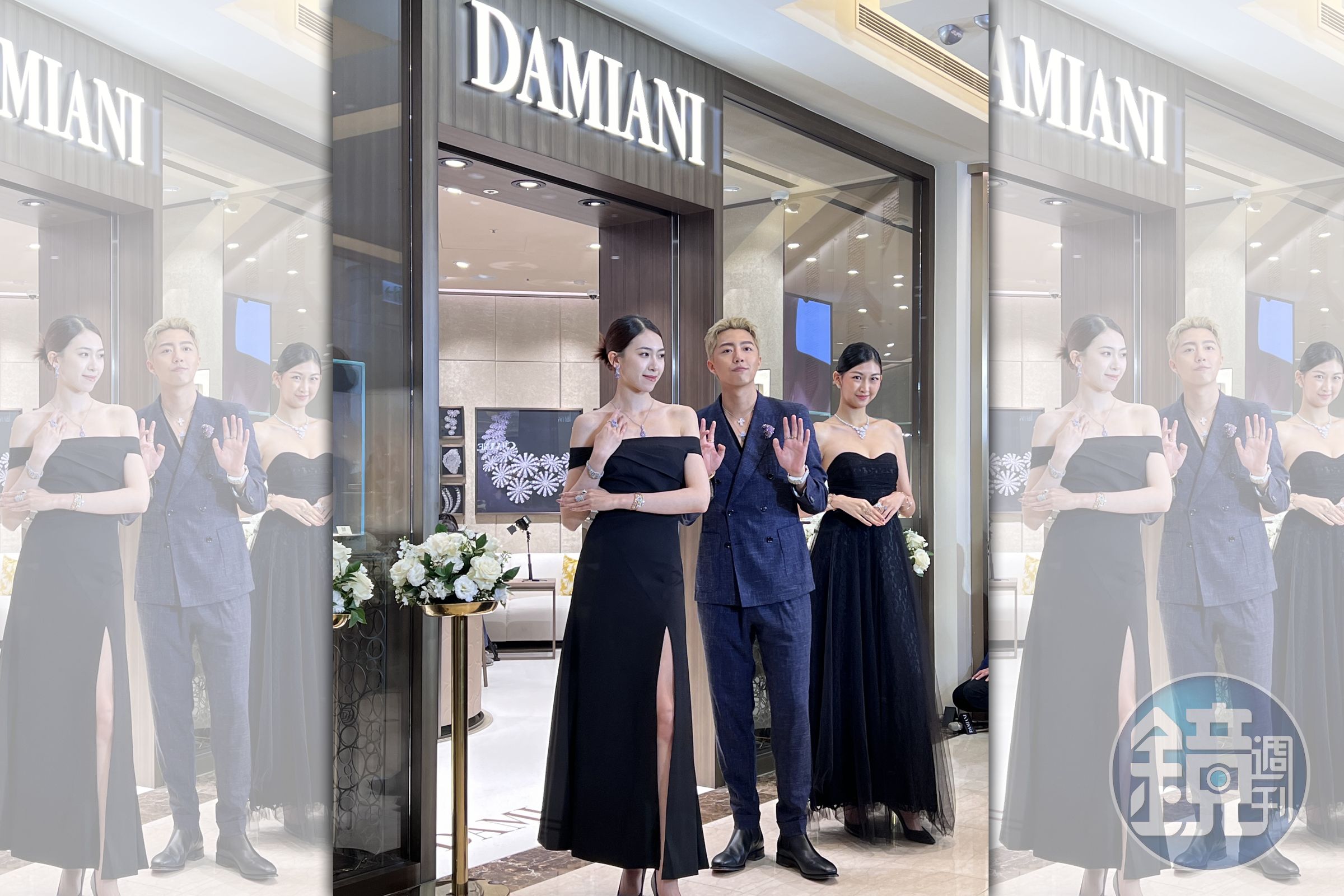 蔡凡熙臨時接下DAMIANI微風廣場頂級珠寶精品店開幕活動的工作。